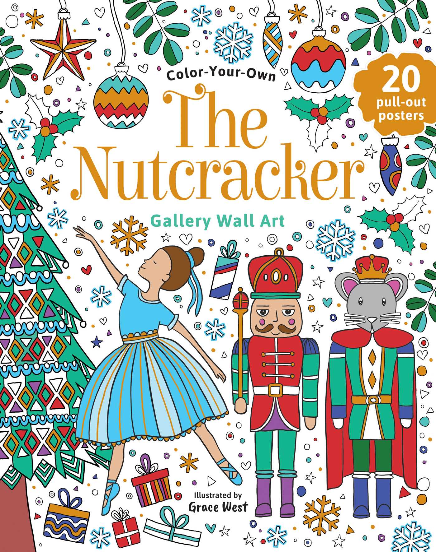 Nutcracker: Coloring Book: Color-Your-Own Gallery Wall Art