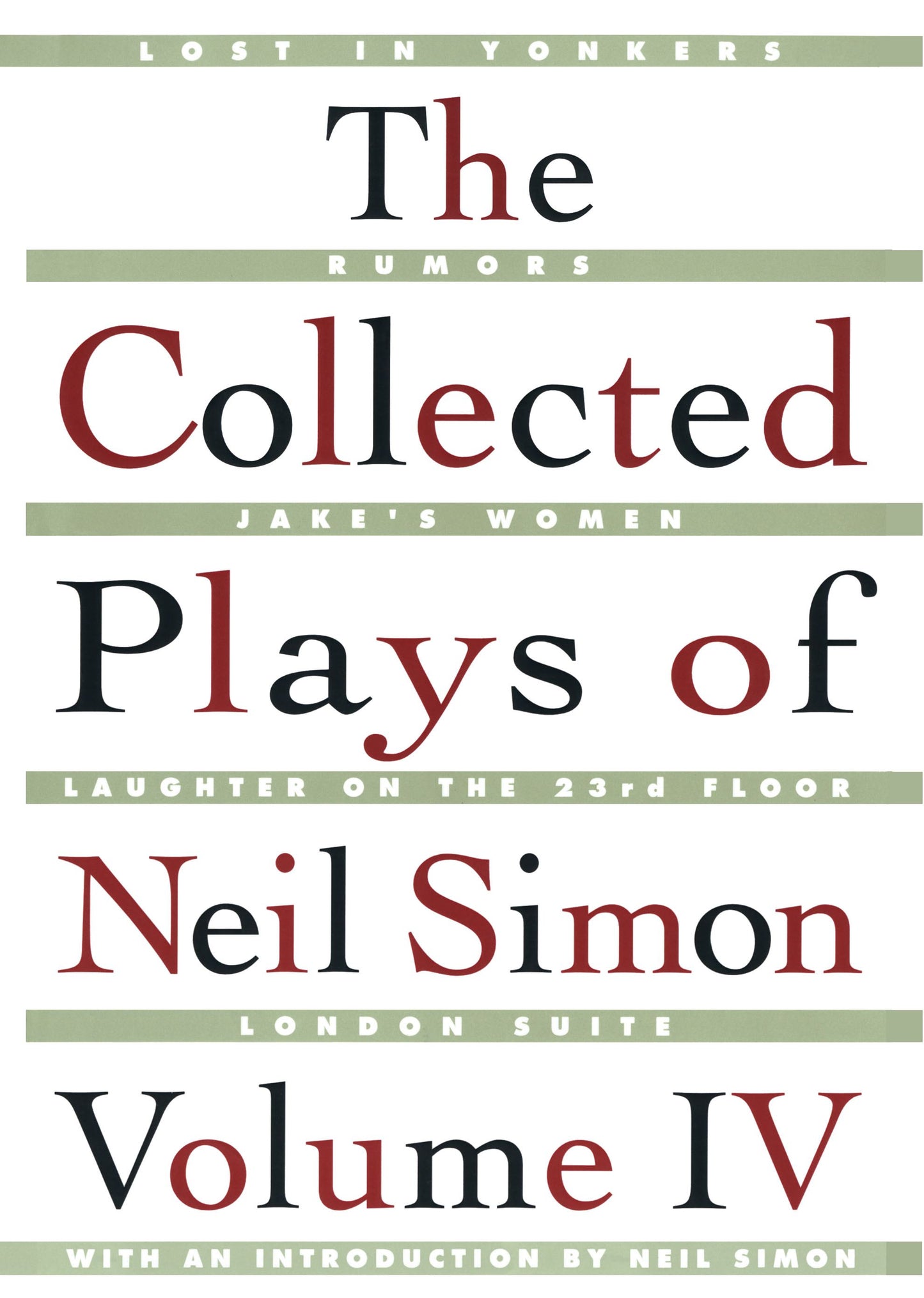 Collected Plays of Neil Simon Vol IV