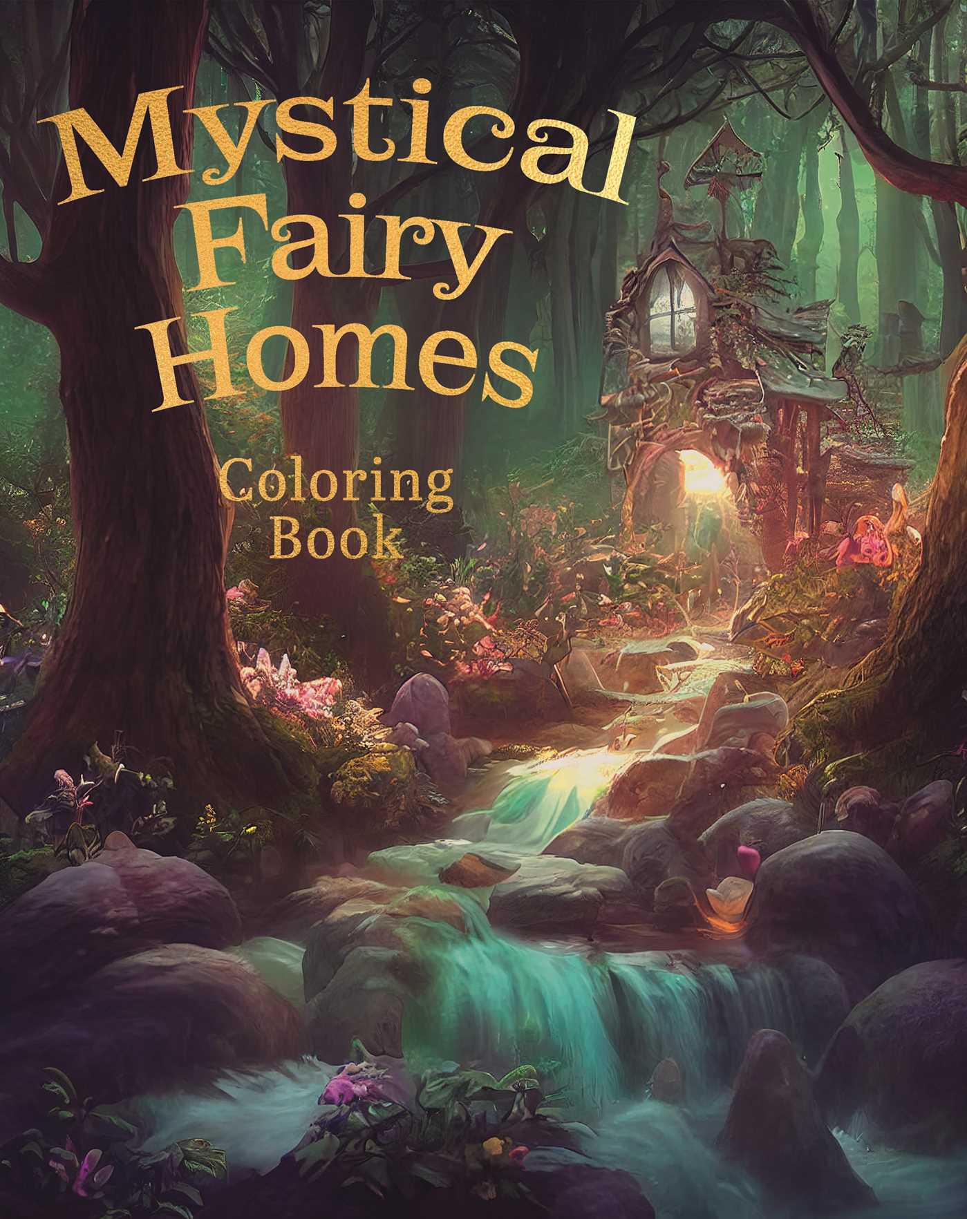 Mystical Fairy Homes Coloring