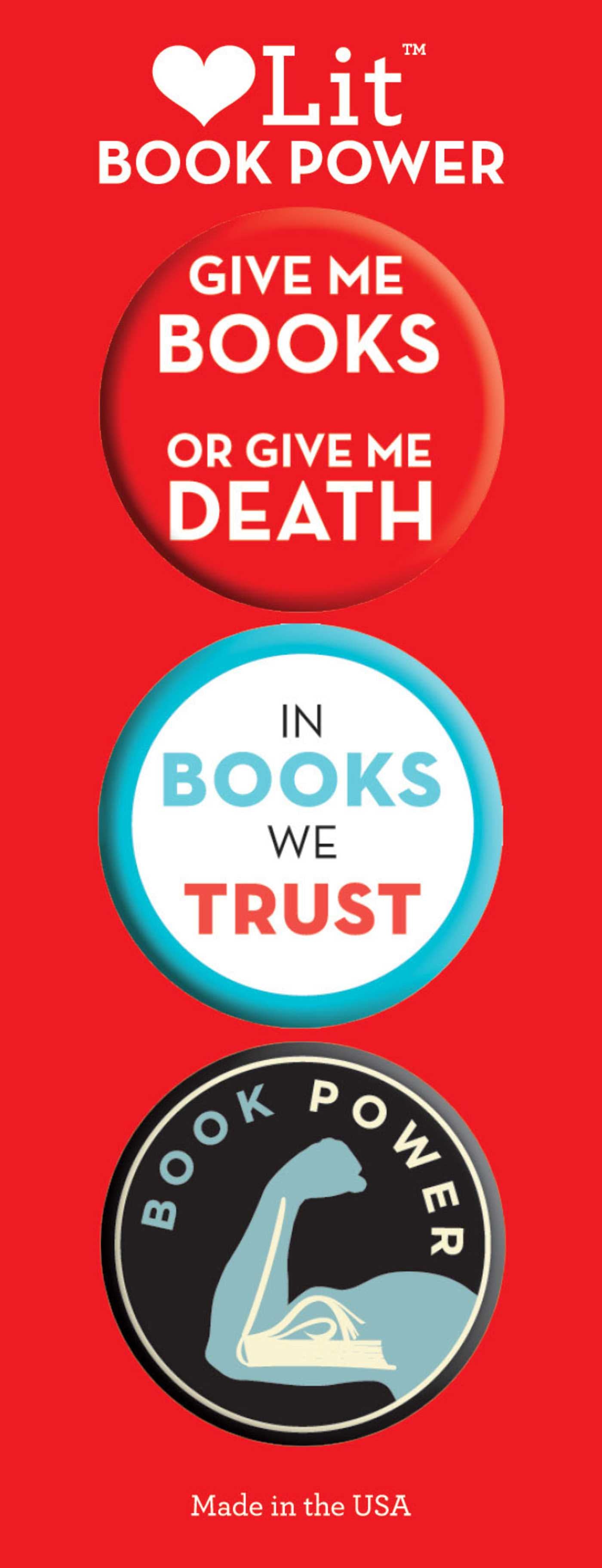 Book Power 3-Button Assortment