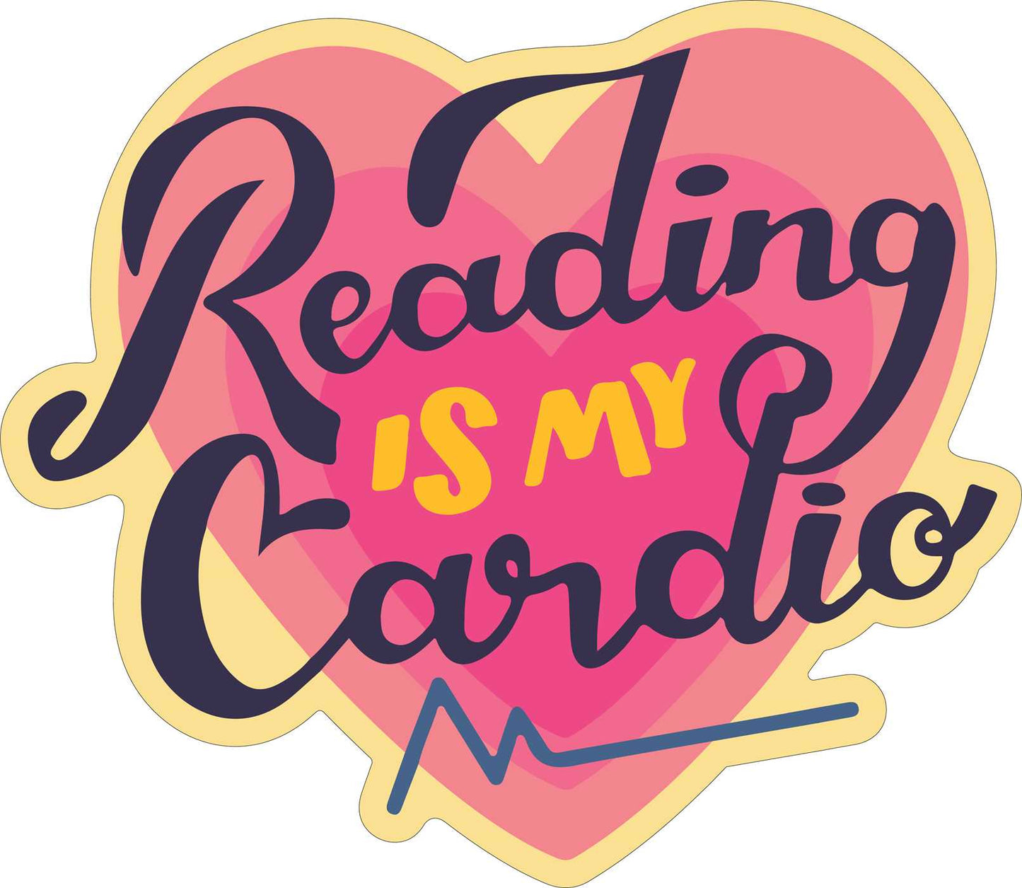 Reading Is My Cardio Sticker