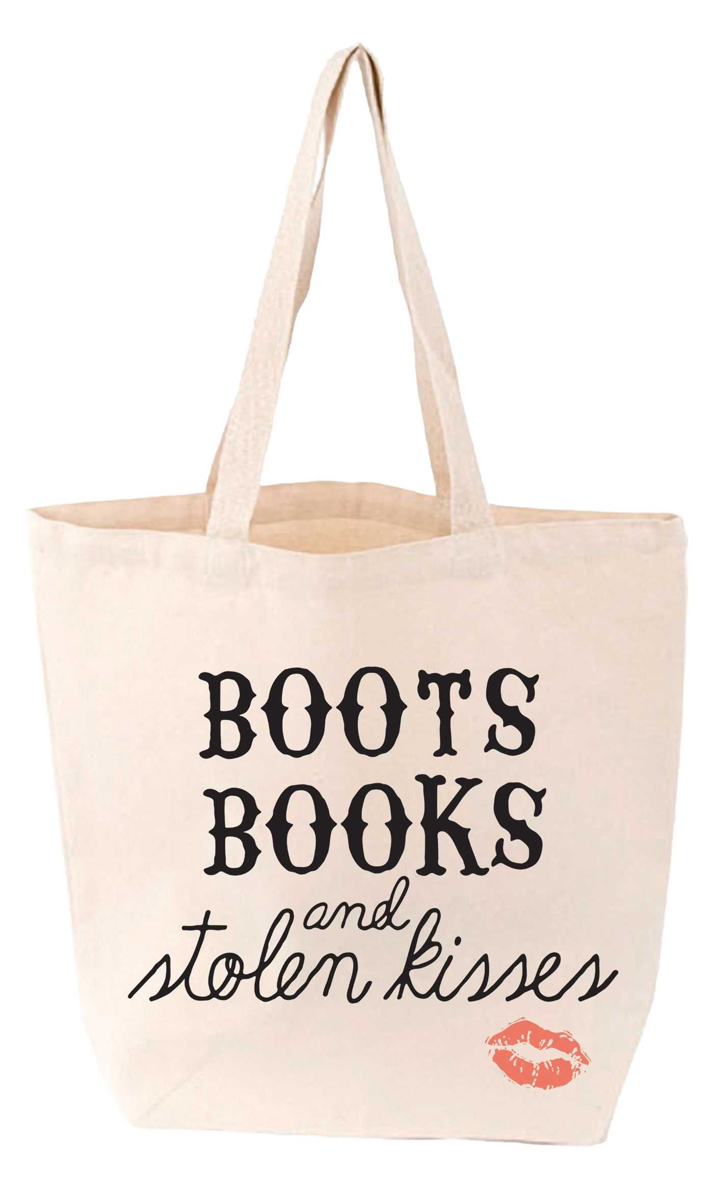 Boots, Books, and Stolen Kisses Tote