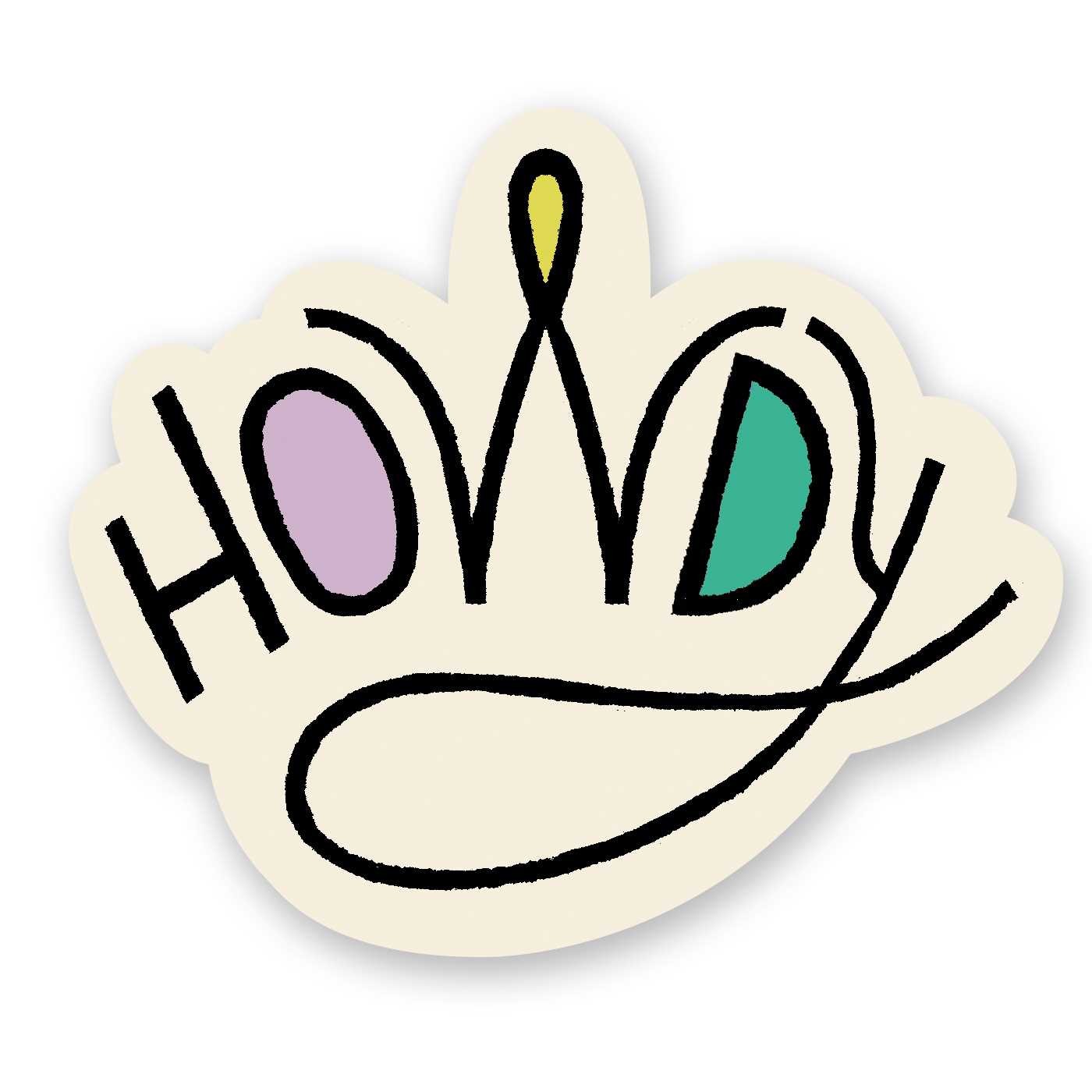 Howdy Sticker
