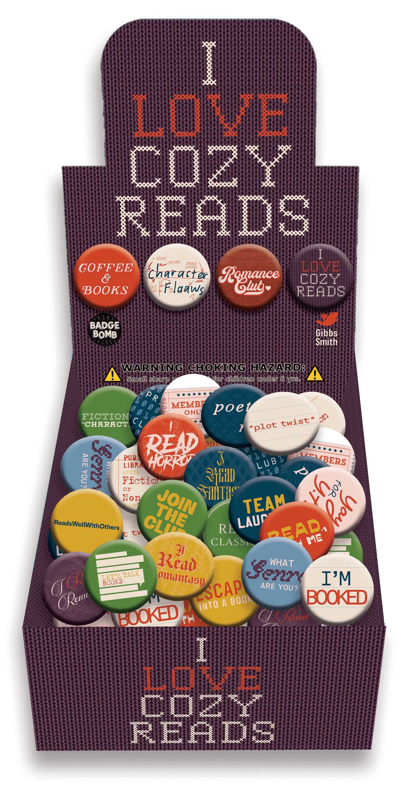 I Love Cozy Reads Button Box