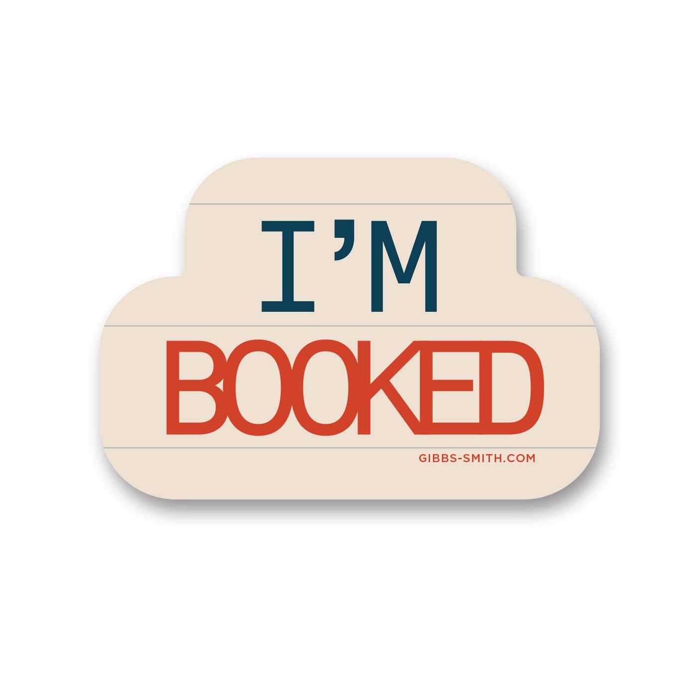 I'm Booked Sticker (Pack of 6)