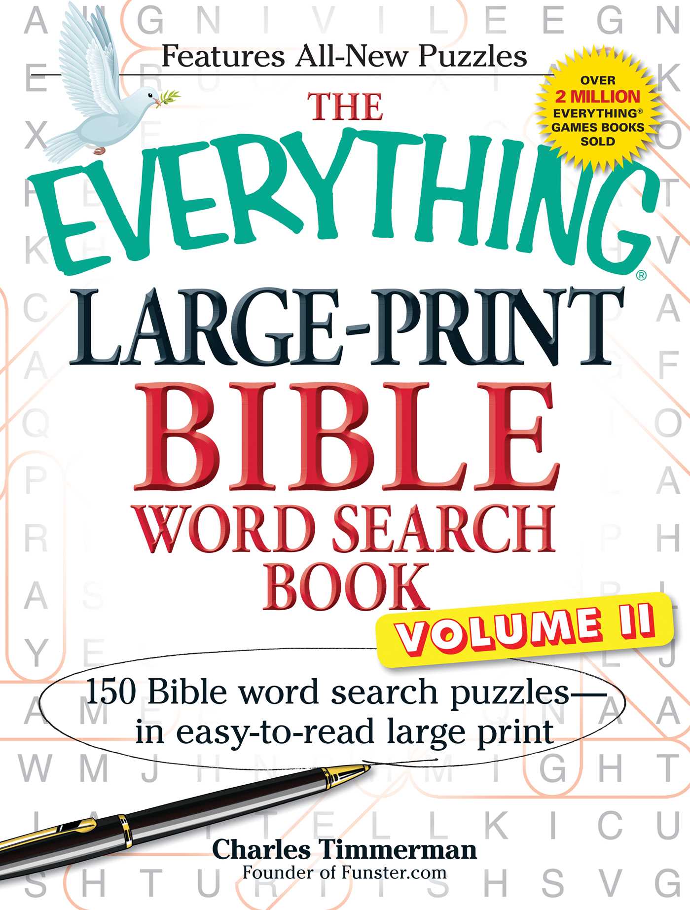 Everything Large-Print Bible Word Search Book, Volume II: 150 Bible Word Search Puzzles in Easy-to-Read Large Print