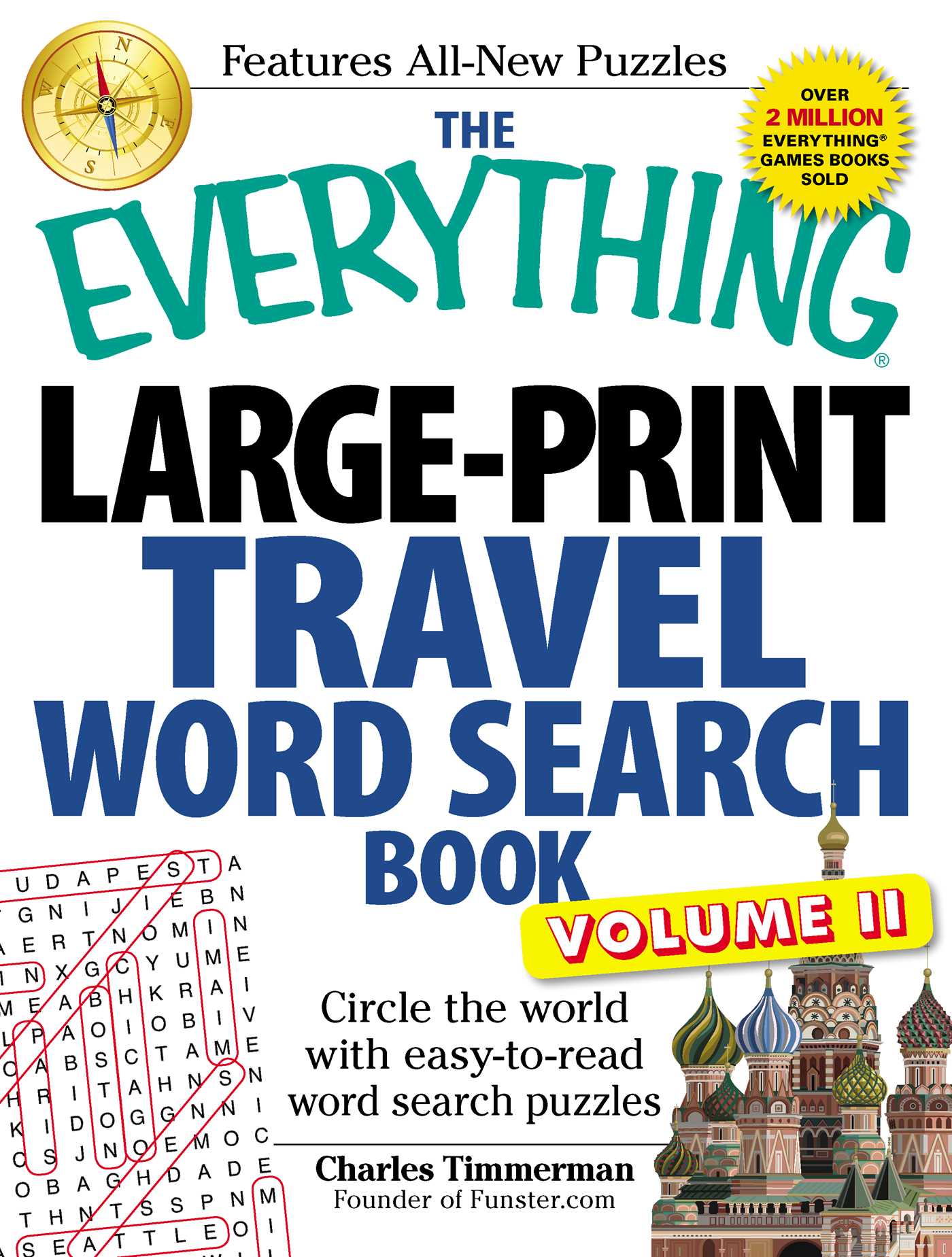 Everything Large-Print Travel Word Search Book, Volume II: Circle the world with easy-to-read word search puzzles