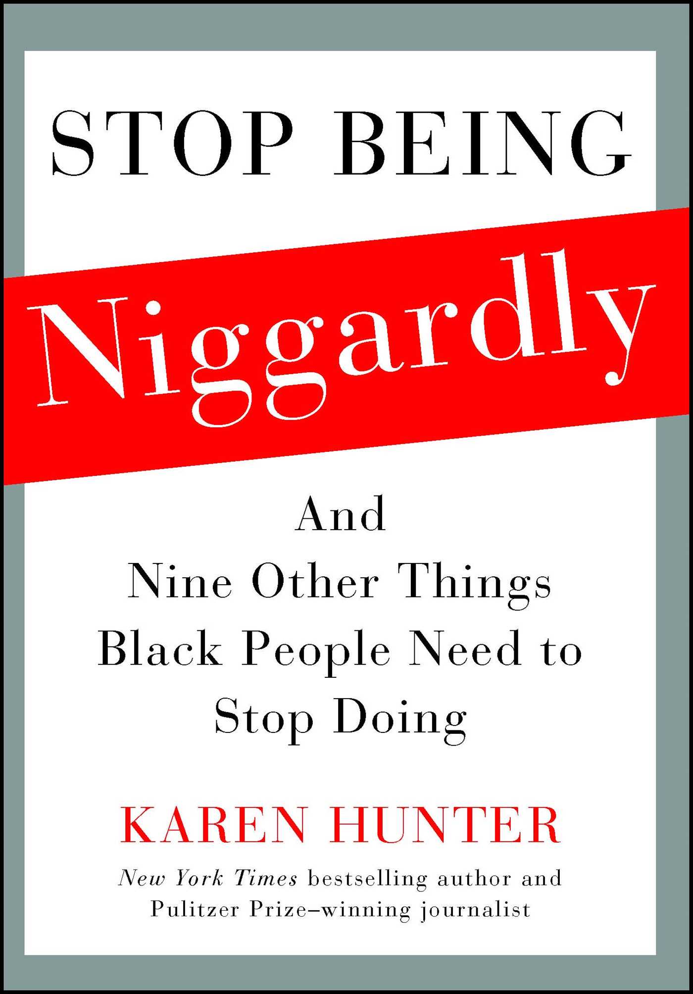 Stop Being Niggardly