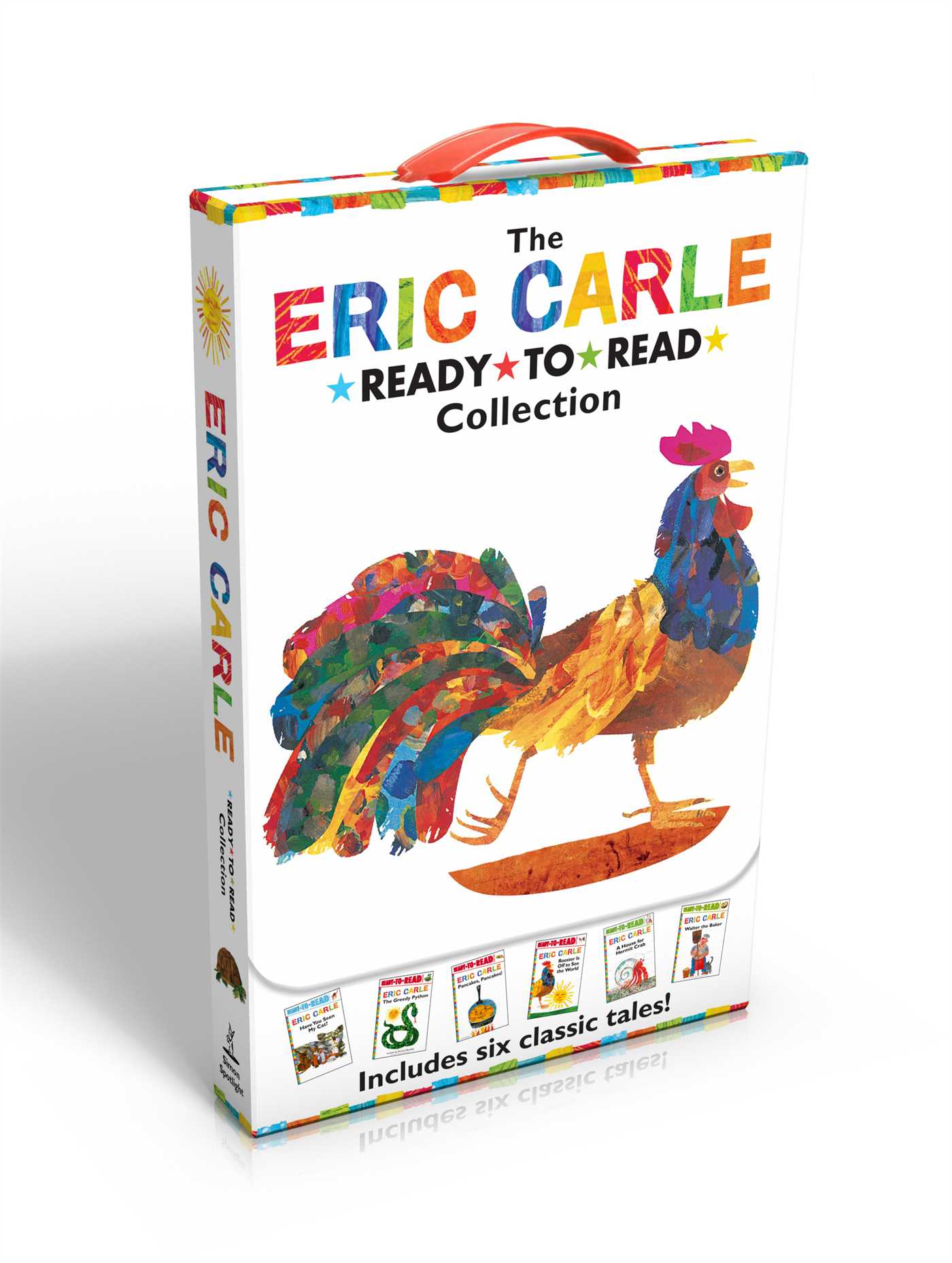 Eric Carle Ready-to-Read Collection (Boxed Set): Have You Seen My Cat?; The Greedy Python; Pancakes, Pancakes!; Rooster Is Off to See the World; A House for Hermit Crab; Walter the Baker