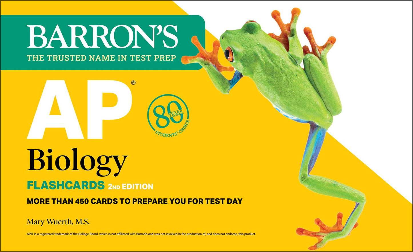 AP Biology Flashcards, Second Edition: Up-to-Date Review + Sorting Ring for Custom Study