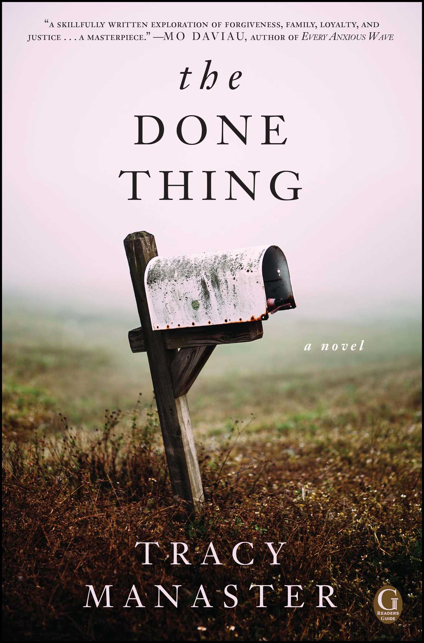 Done Thing: A Book Club Recommendation!