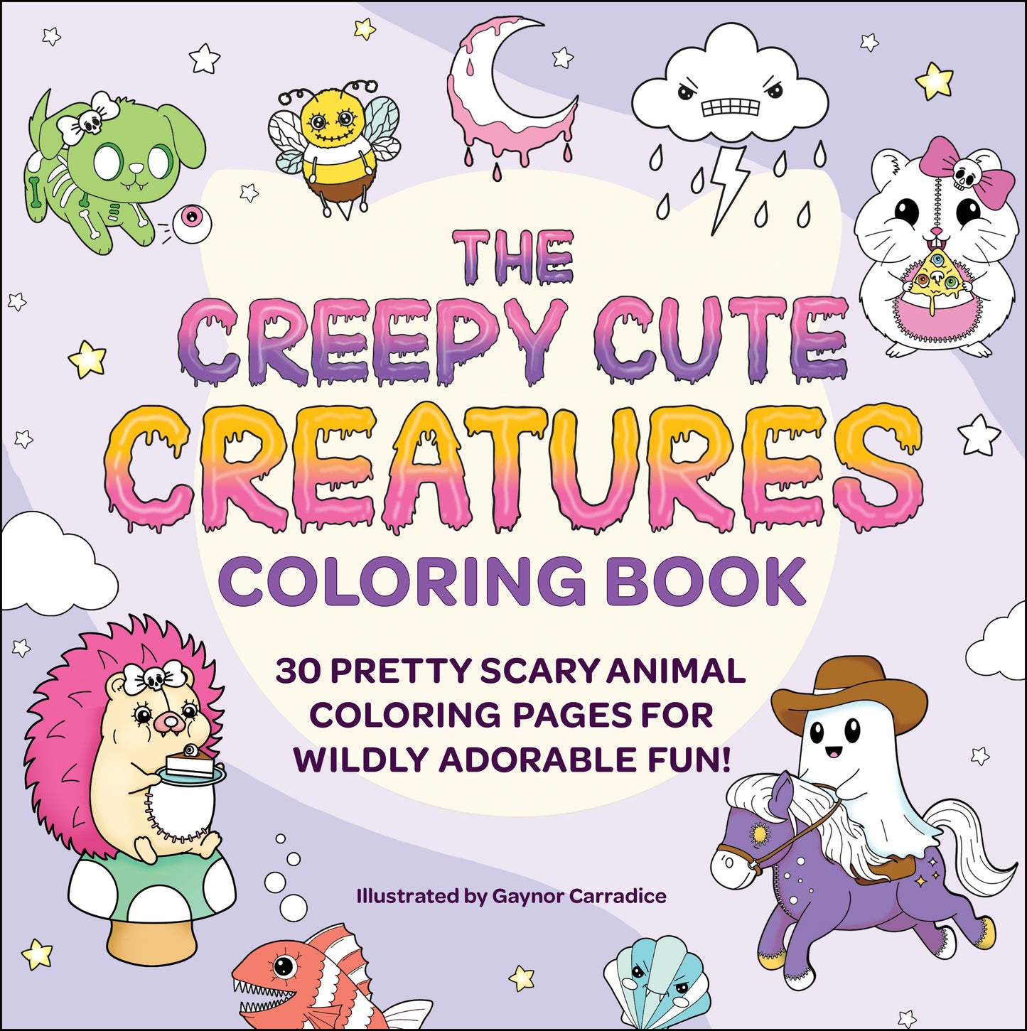 Creepy Cute Creatures Coloring Book: 30 Pretty Scary Animal Coloring Pages for Wildly Adorable Fun!