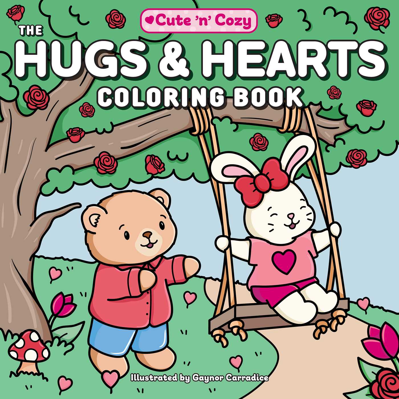 Hugs & Hearts Coloring Book