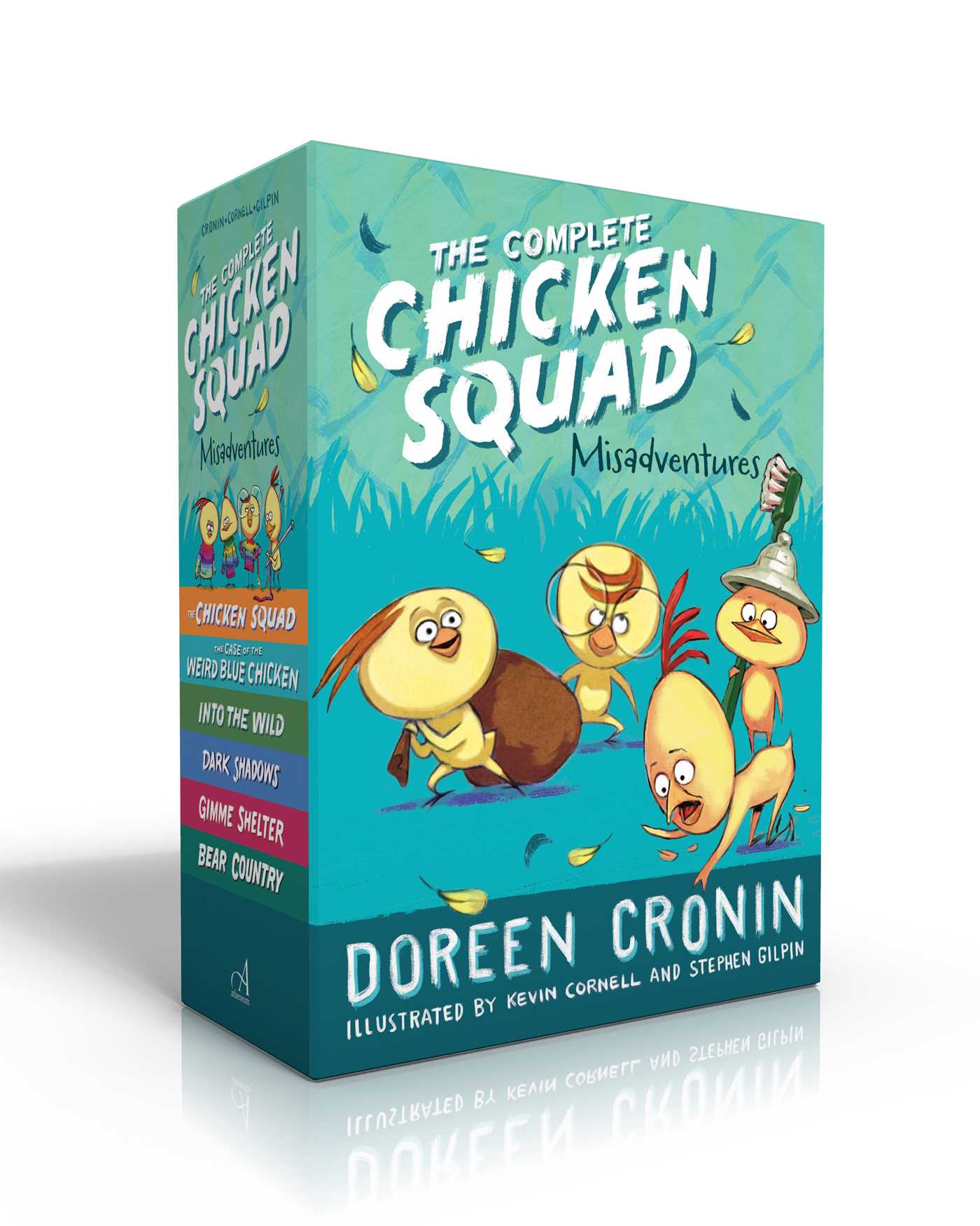 Complete Chicken Squad Misadventures (Boxed Set): The Chicken Squad; The Case of the Weird Blue Chicken; Into the Wild; Dark Shadows; Gimme Shelter; Bear Country