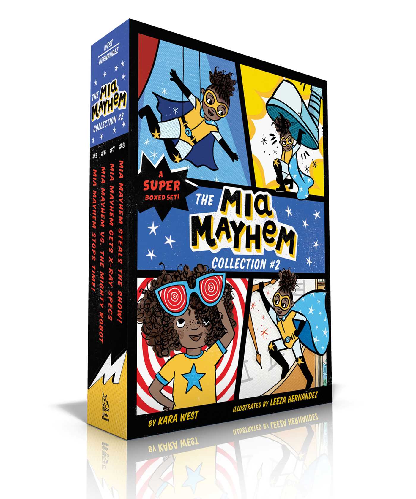 Mia Mayhem Collection #2 (Boxed Set): Mia Mayhem Stops Time!; Mia Mayhem vs. the Mighty Robot; Mia Mayhem Gets X-Ray Specs; Mia Mayhem Steals the Show!