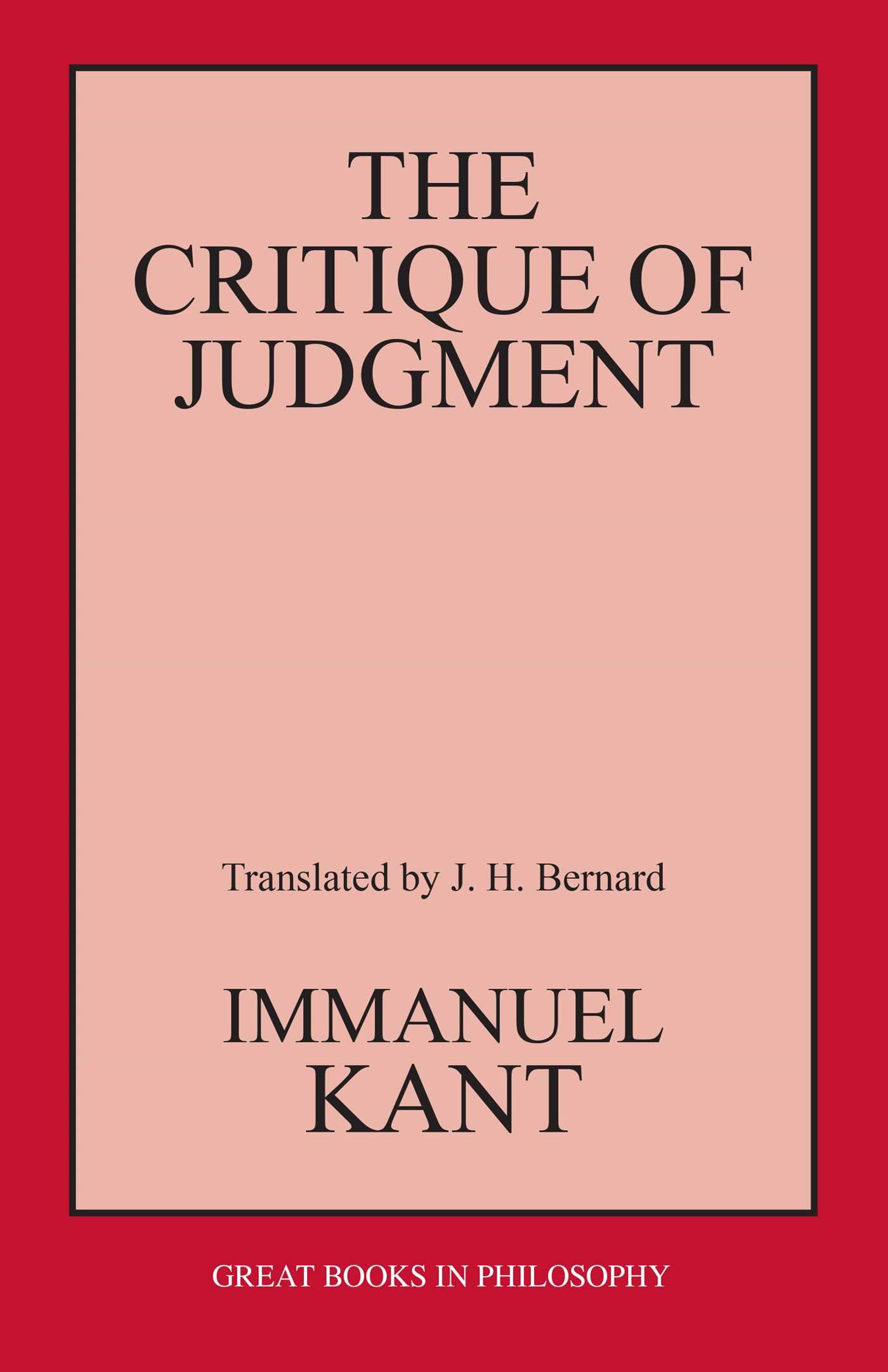 Critique of Judgment