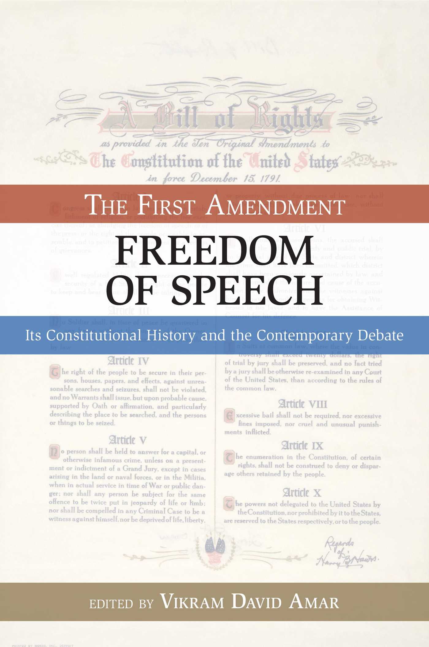 First Amendment, Freedom of Speech
