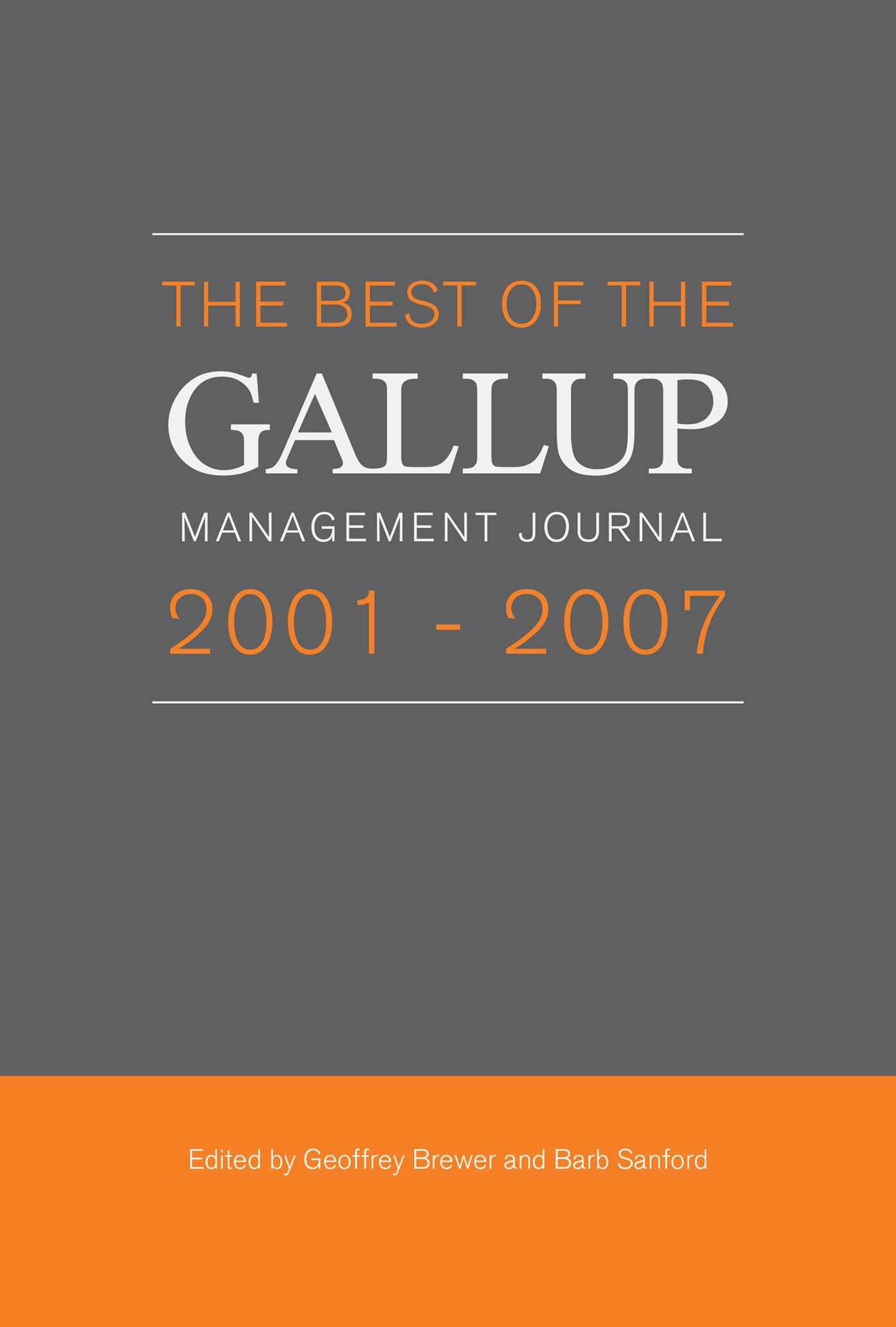 Best of the Gallup Management Journal 2001-2007