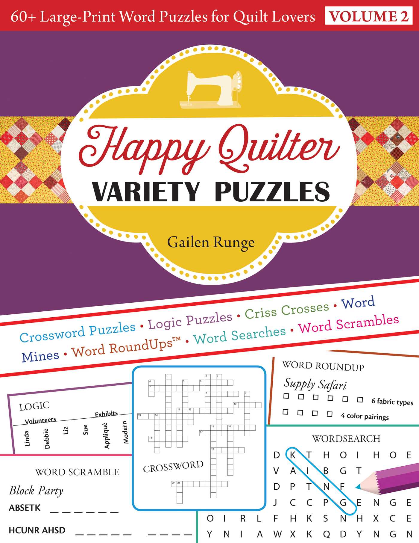 Happy Quilter Variety Puzzles, Volume 2