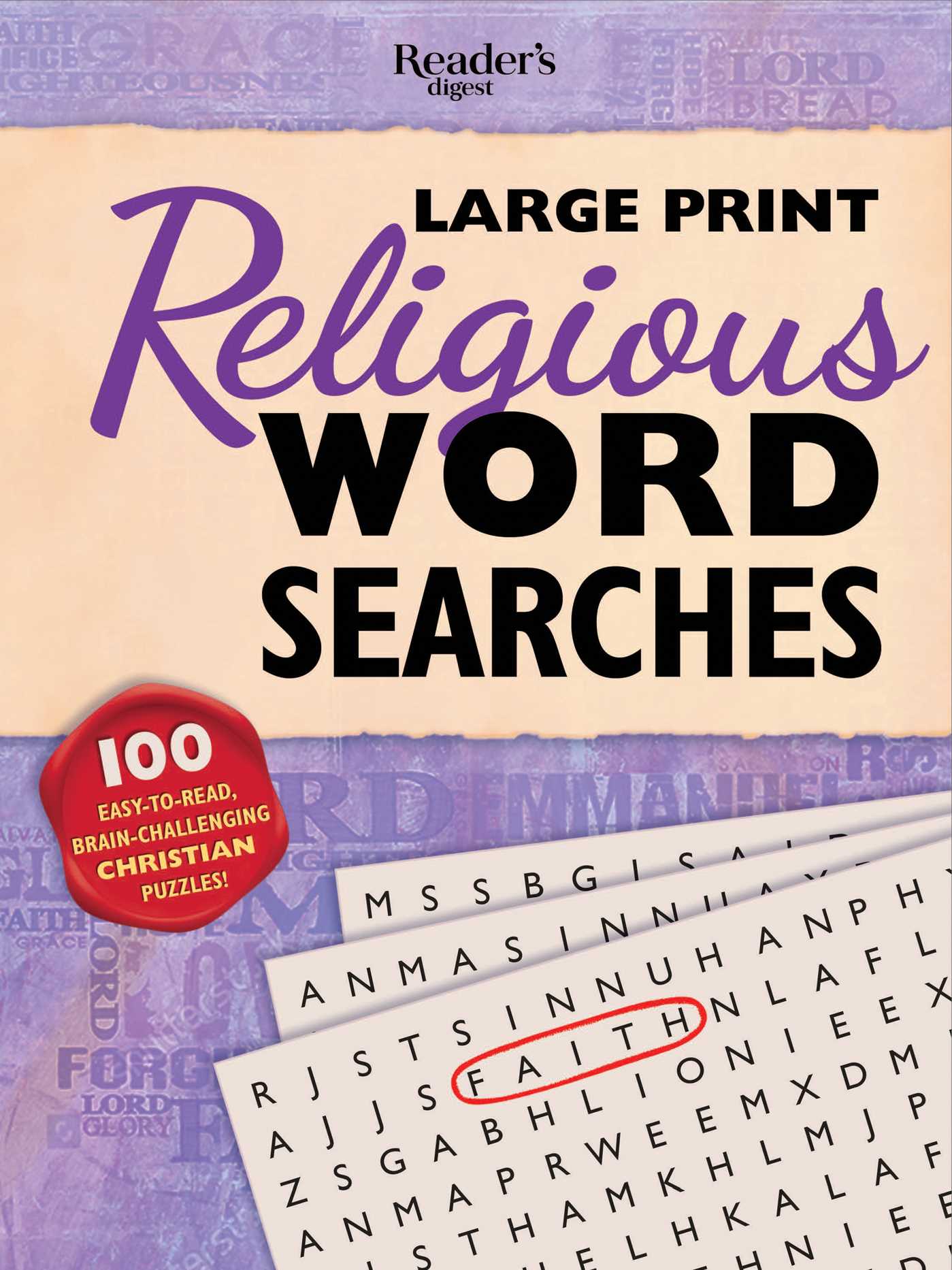 Reader's Digest Large Print Religious Word Search