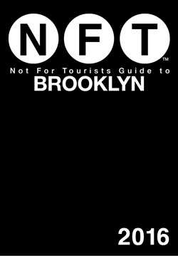Not For Tourists Guide to Brooklyn 2016