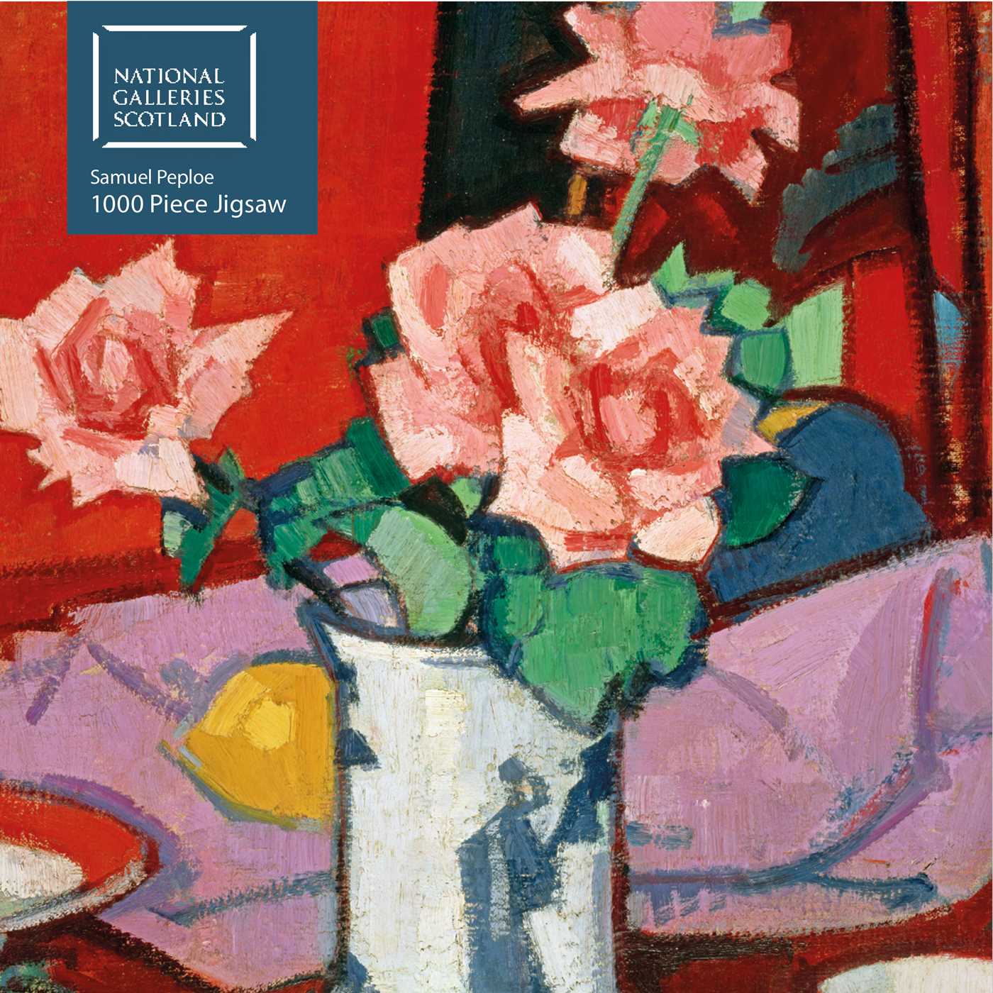 Adult Jigsaw Puzzle National Galleries Scotland: Samuel Peploe: Pink Roses, Chinese Vase