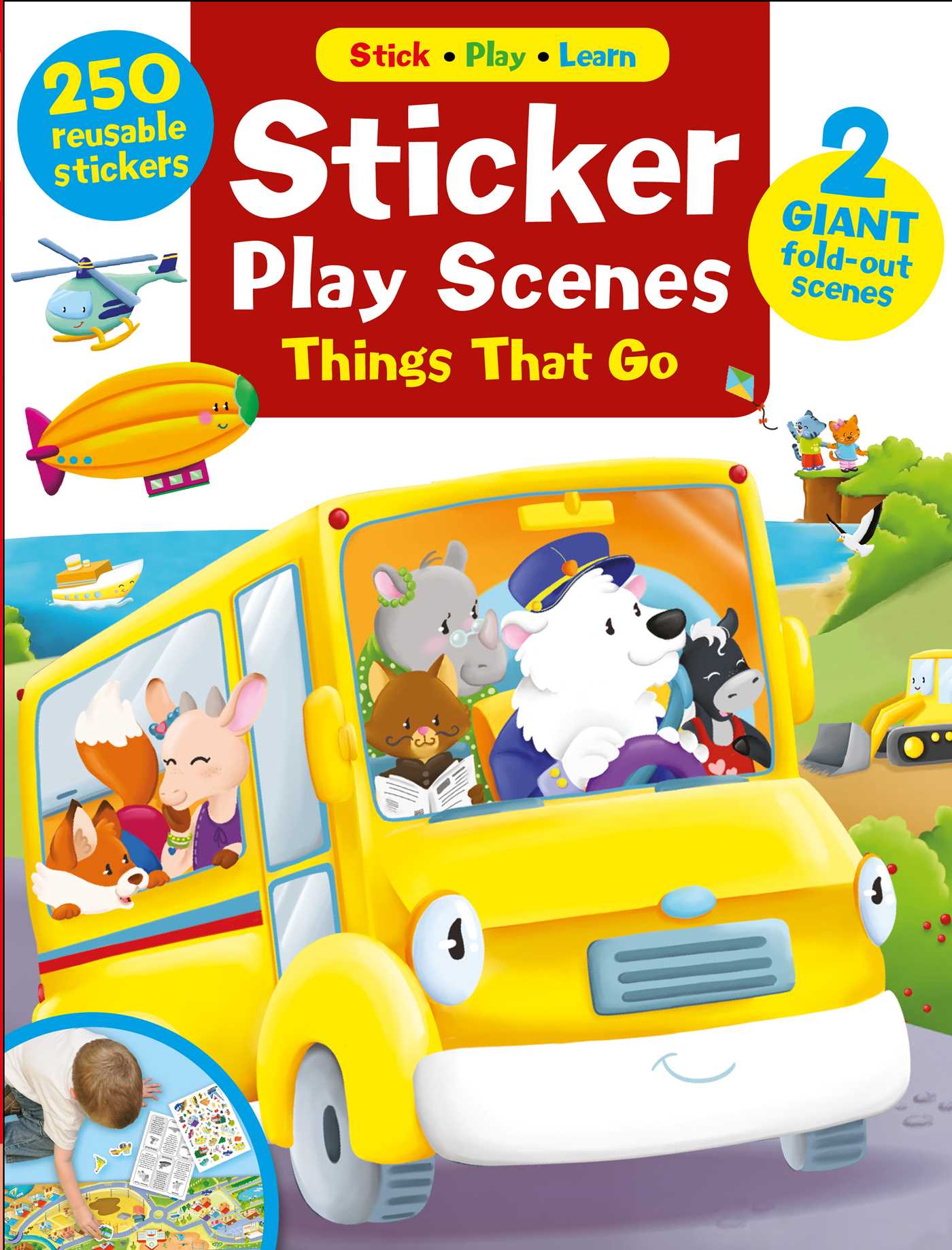 Sticker Play Scenes: Things that Go