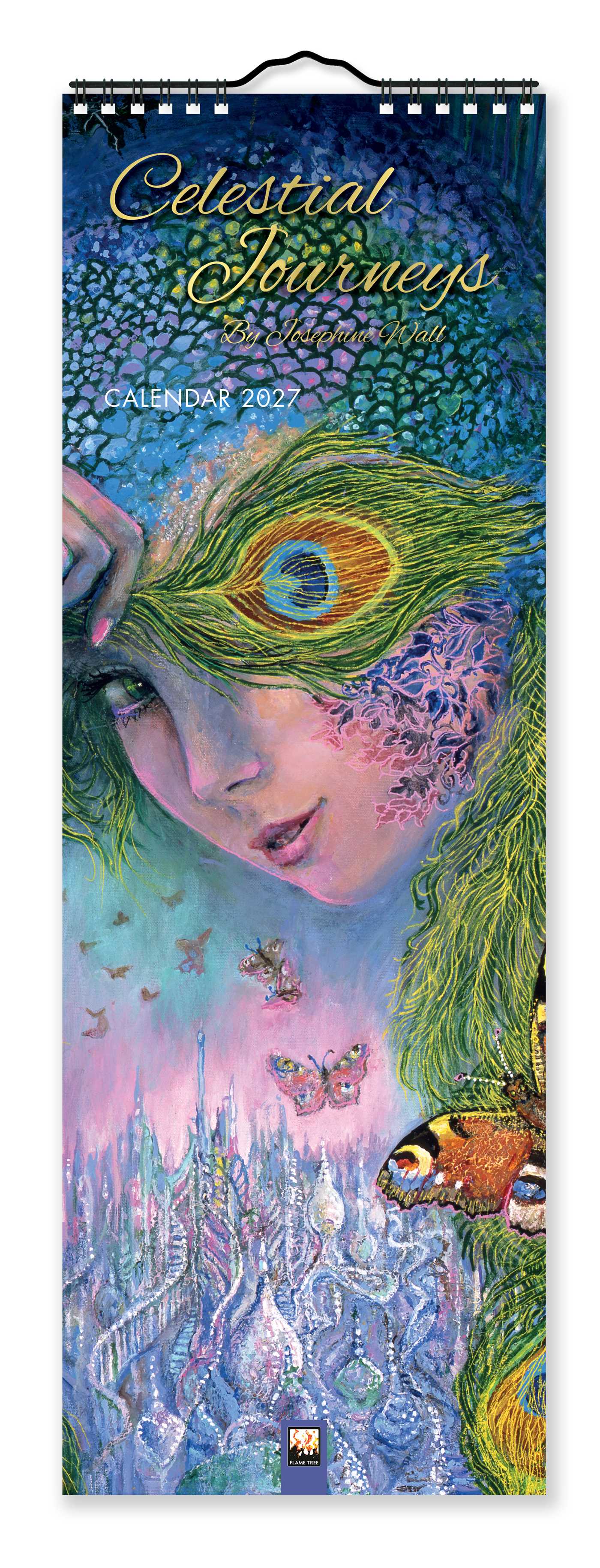 Celestial Journeys by Josephine Wall Slim Calendar 2027 (Art Calendar)