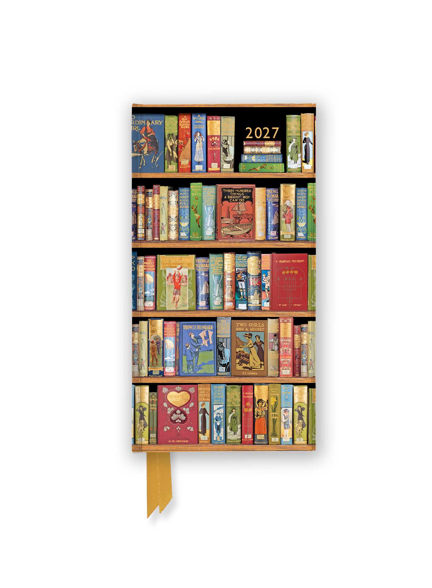 Bodleian Libraries: Bookshelves 2027 Luxury Slimline Pocket Diary Planner – Week to View