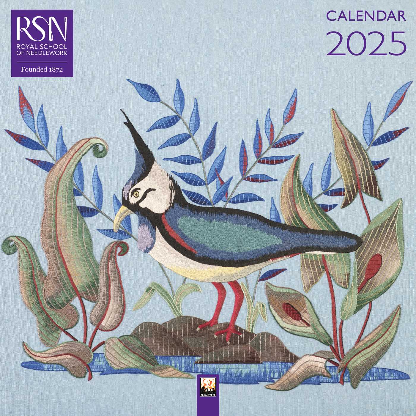Royal School of Needlework Wall Calendar 2025 (Art Calendar)