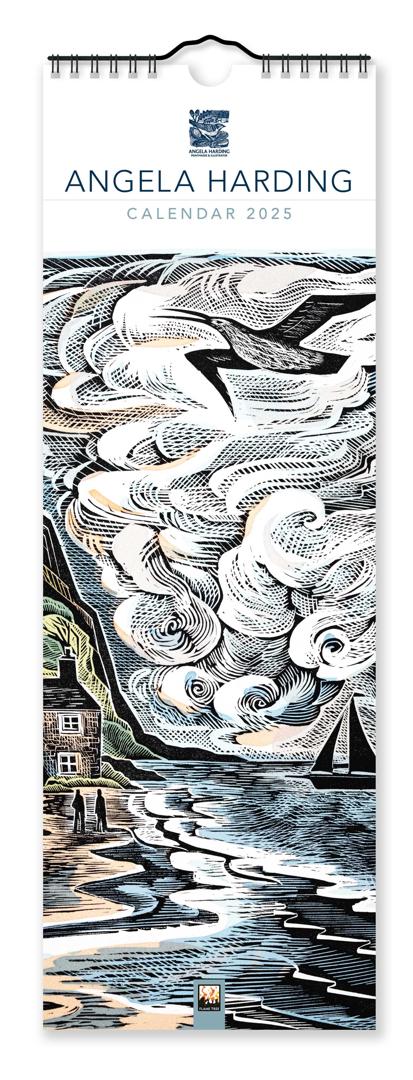 Angela Harding Slim Calendar 2025 (Art Calendar)