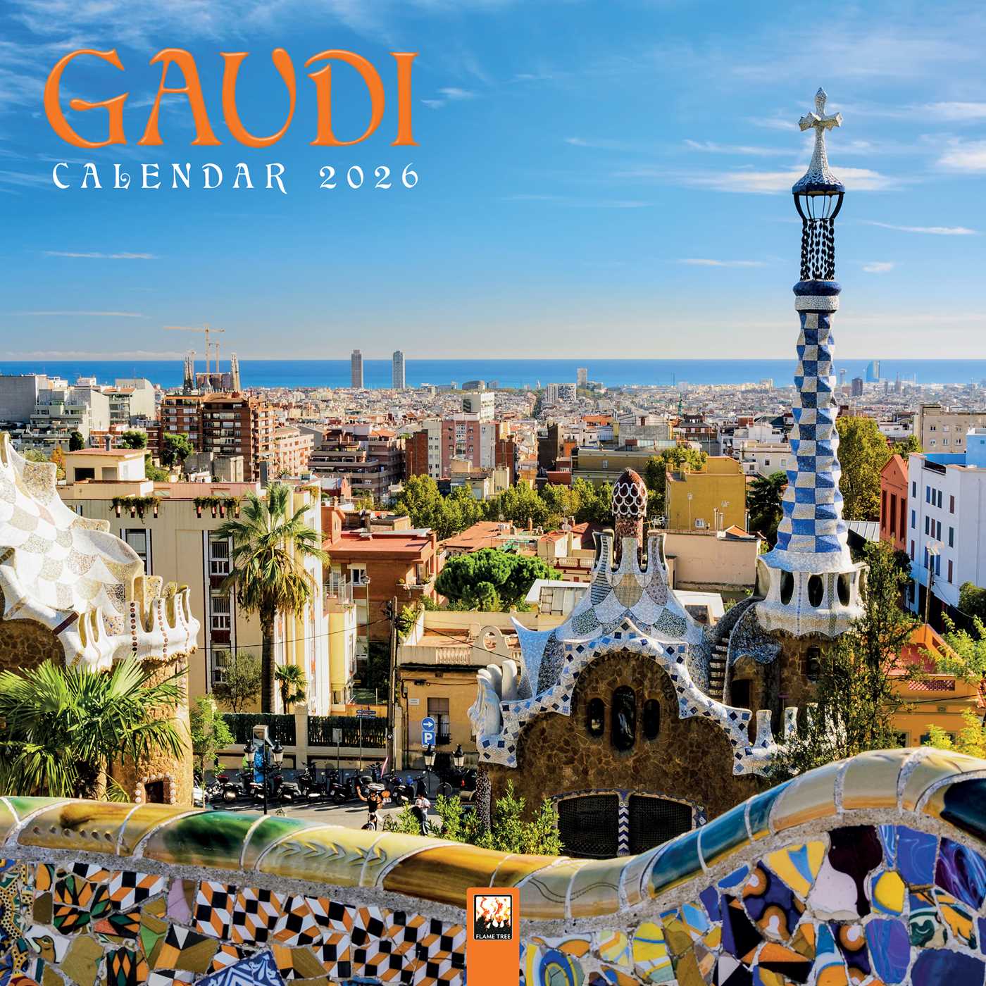 Gaudí Wall Calendar 2026 (Art Calendar)