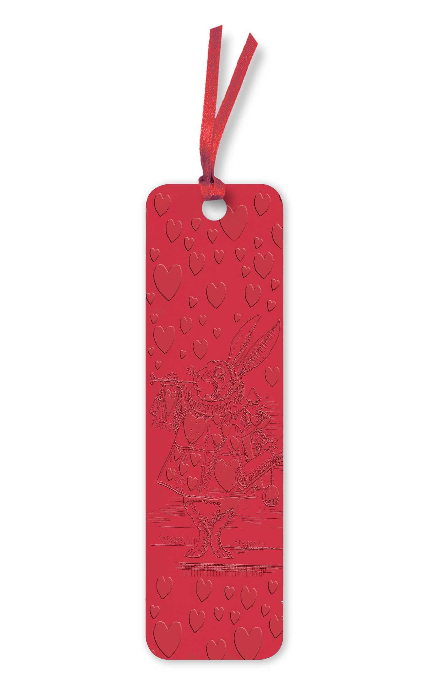 Alice's Adventures in Wonderland: White Rabbit Artisan Art Vegan Leather Bookmarks (pack of 10)