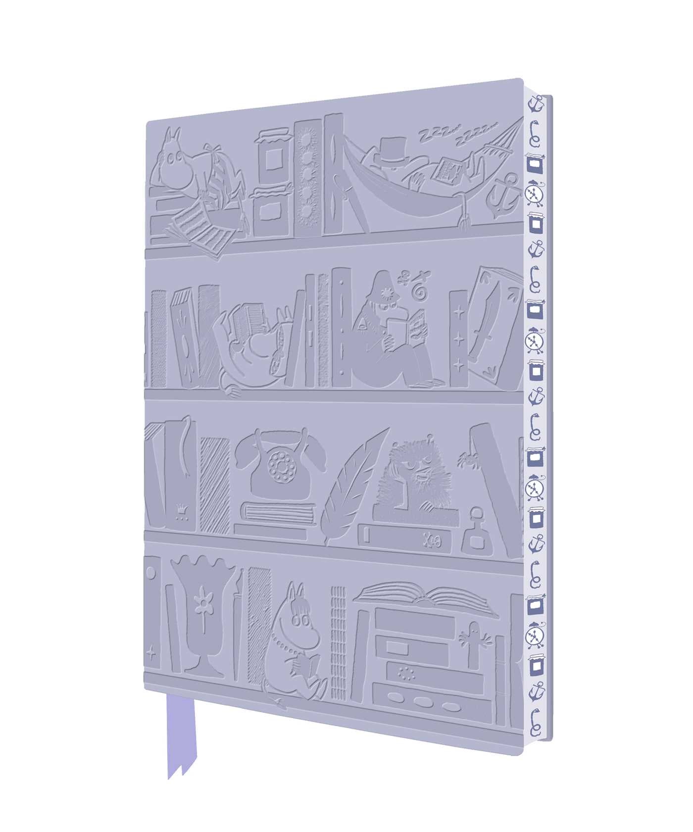 Moomin Bookshelves Artisan Art Notebook (Flame Tree Journals)