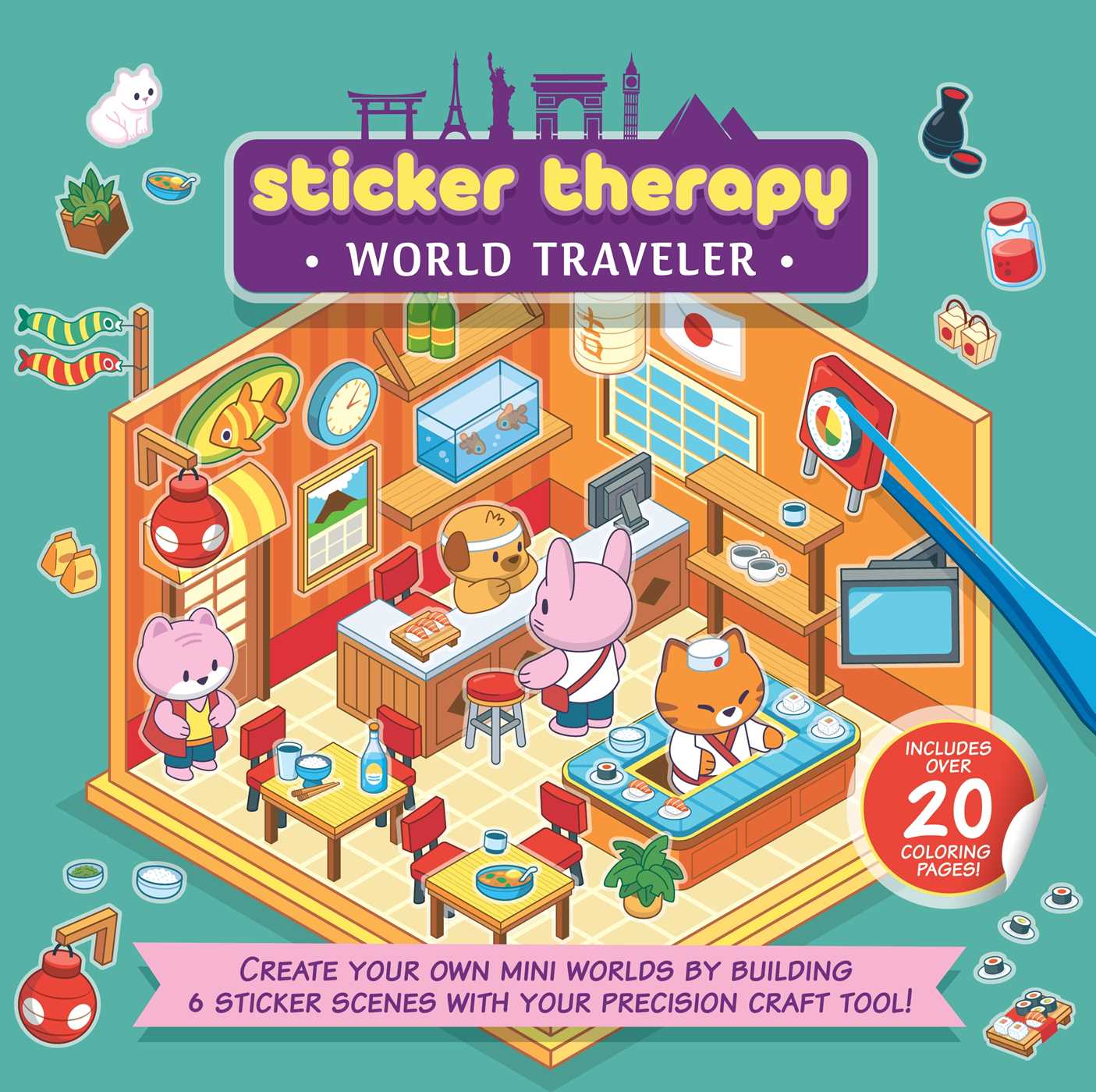 Sticker Therapy: World Traveler