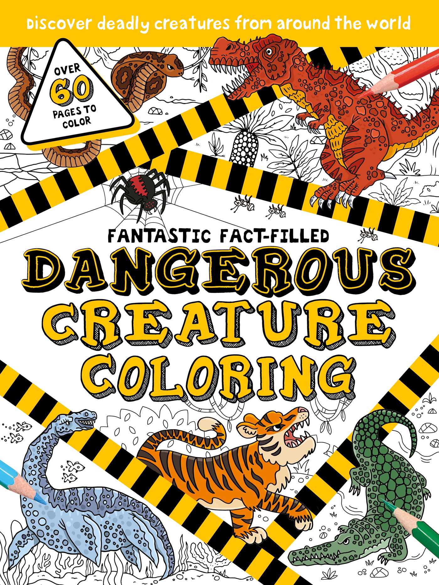 Fantastic Fact-Filled Dangerous Creature Coloring