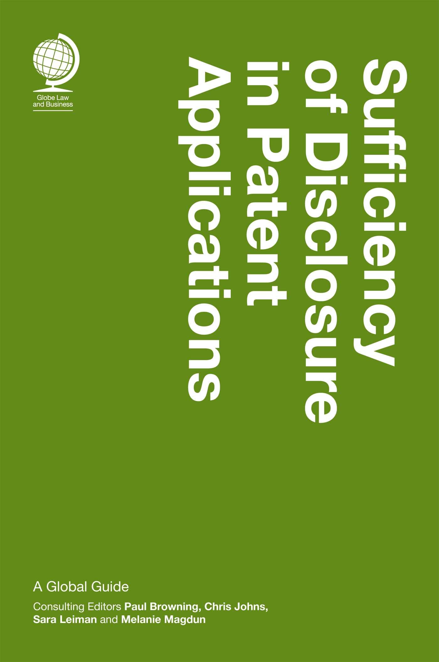 Sufficiency of Disclosure in Patent Applications