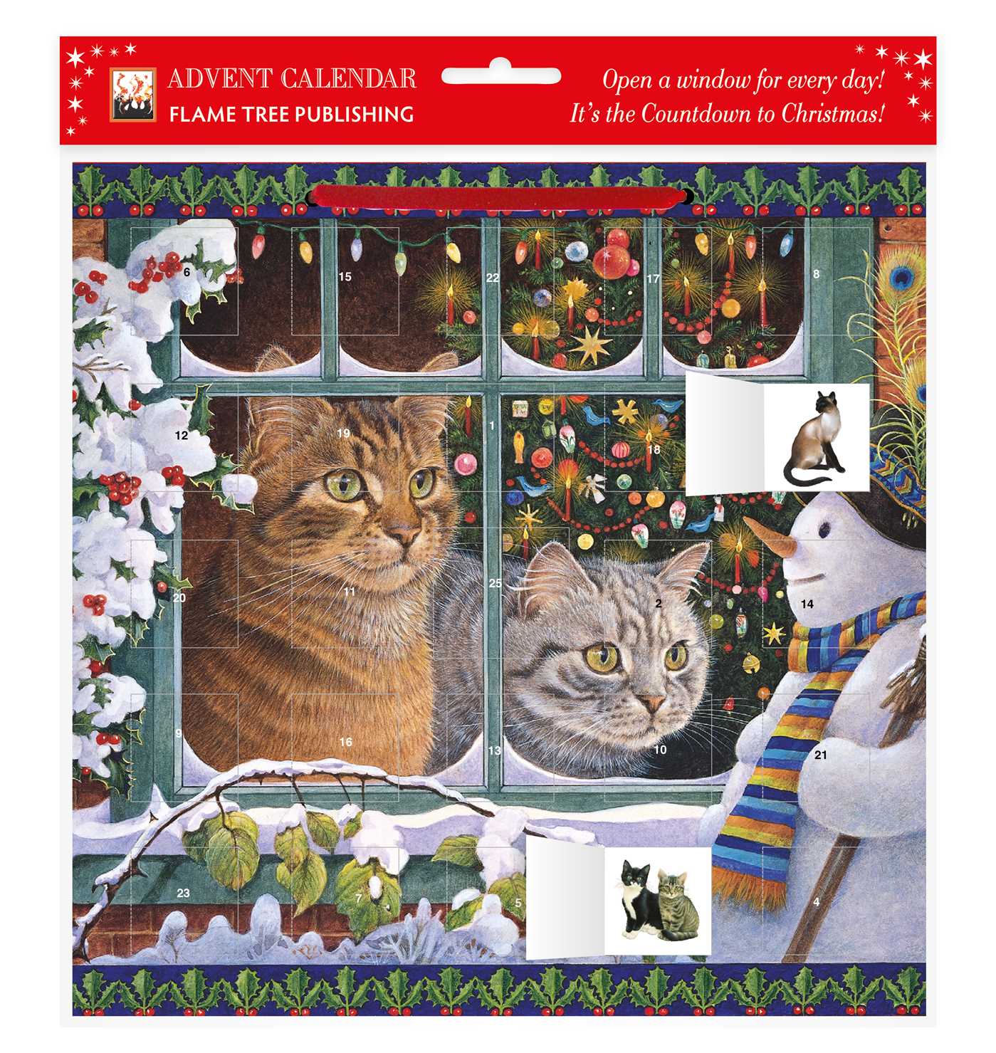 Lesley Anne Ivory – Snowy Christmas: Megatab, Mintaka and the Snowman Advent Calendar 2021 (with stickers)