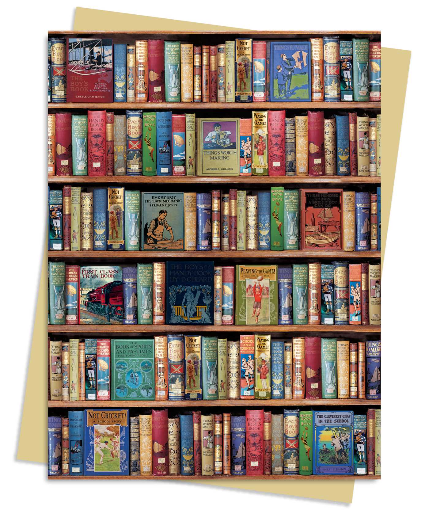 Bodleian Libraries: Hobbies & Pastimes Bookshelves Greeting Card Pack