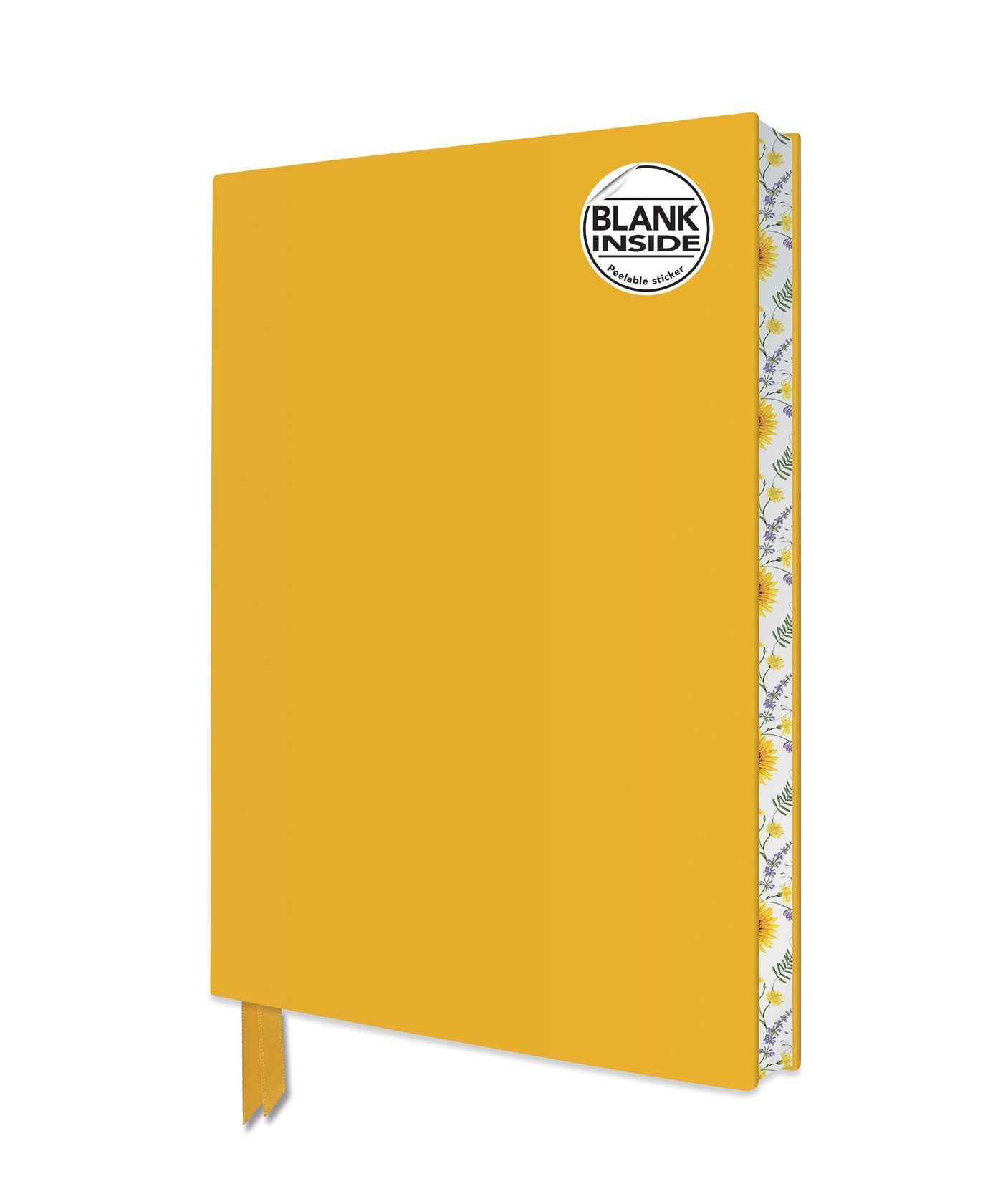 Sunny Yellow Blank Artisan Notebook (Flame Tree Journals)