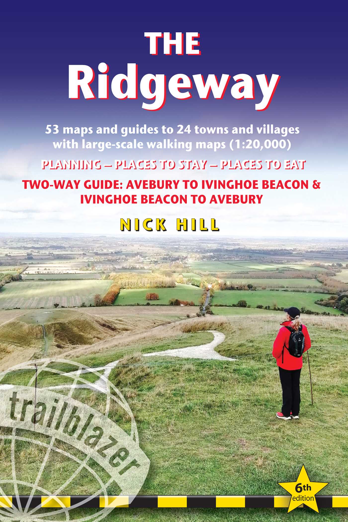 Ridgeway: Two-way guide with 53 Large-Scale Walking Maps (1:20,000) & Guides to 24 Towns & Villages - Planning, Places to Stay, Places to Eat