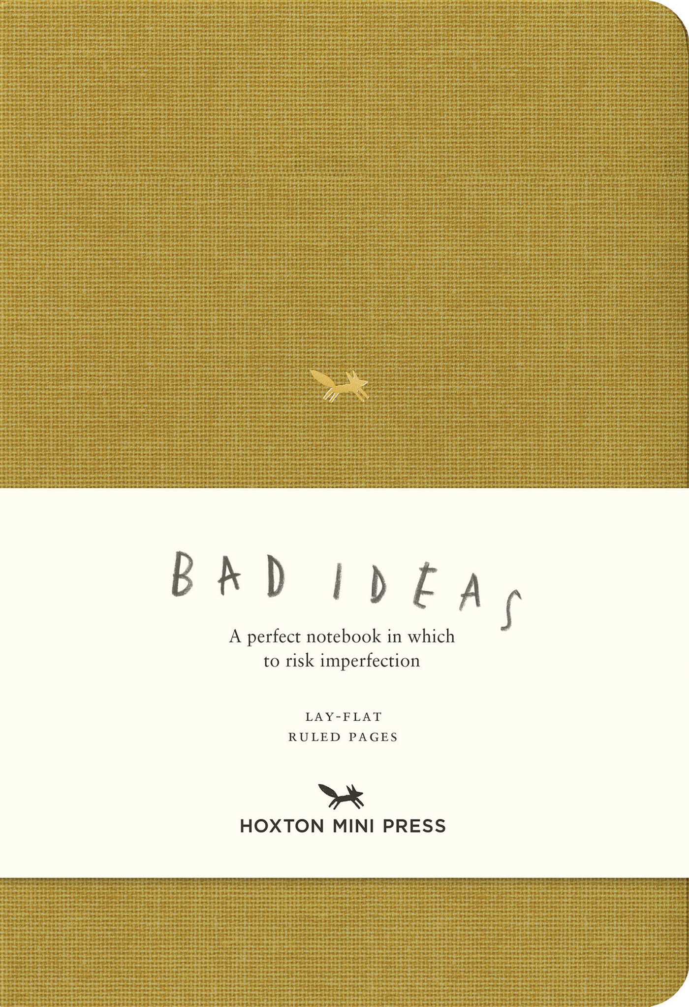 Notebook for Bad Ideas (Medium / Mustard / Lined): A perfect notebook in which to risk imperfection