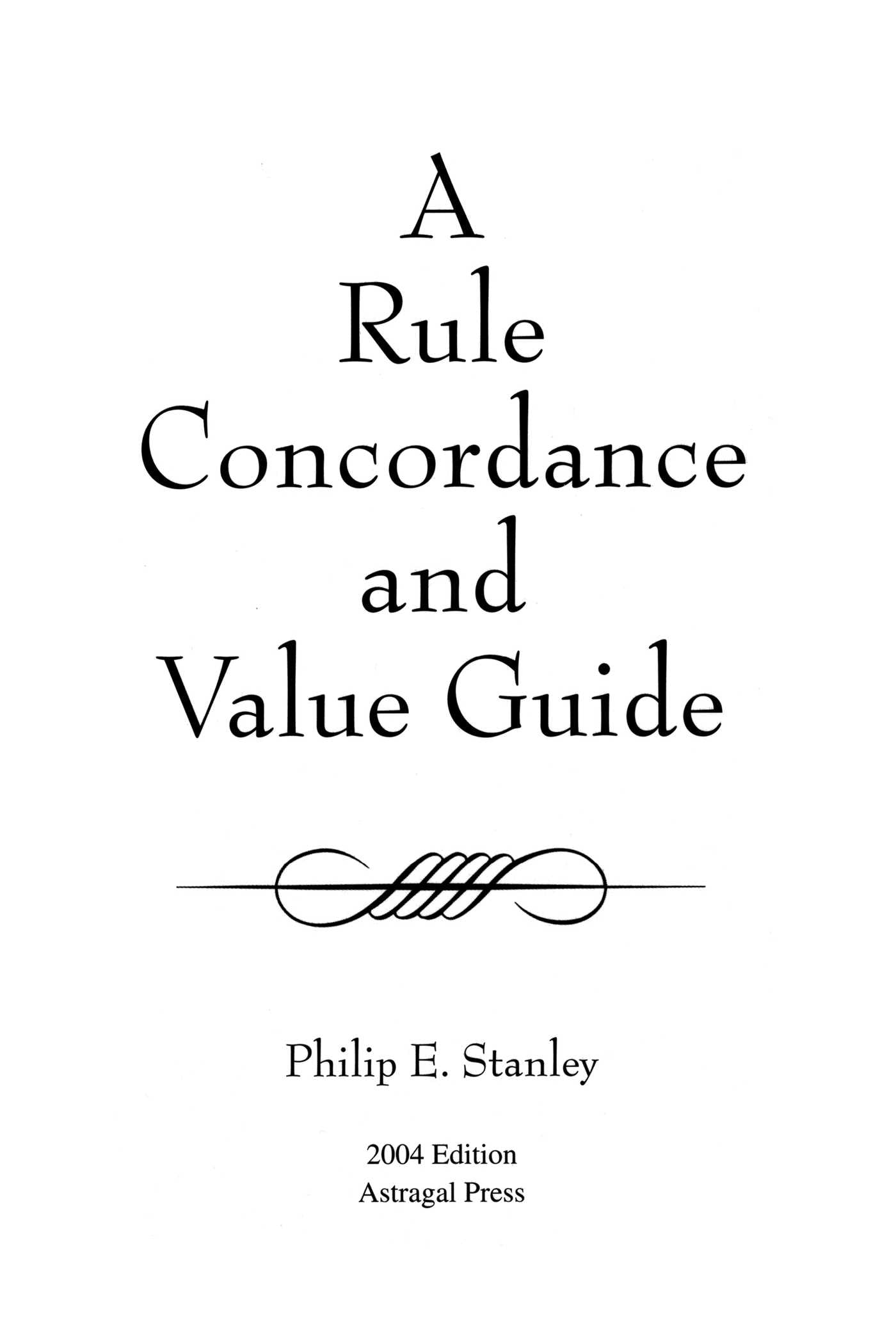 Rule Concordance and Value Guide