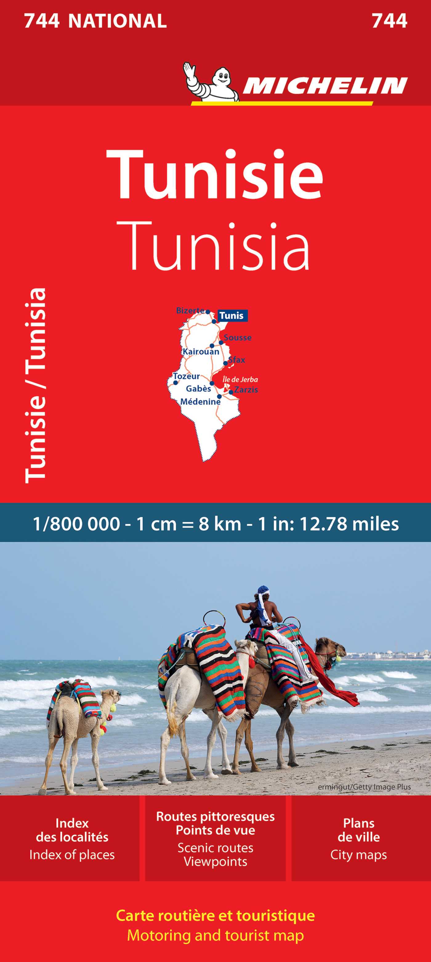 Michelin Map Africa Tunisia 744