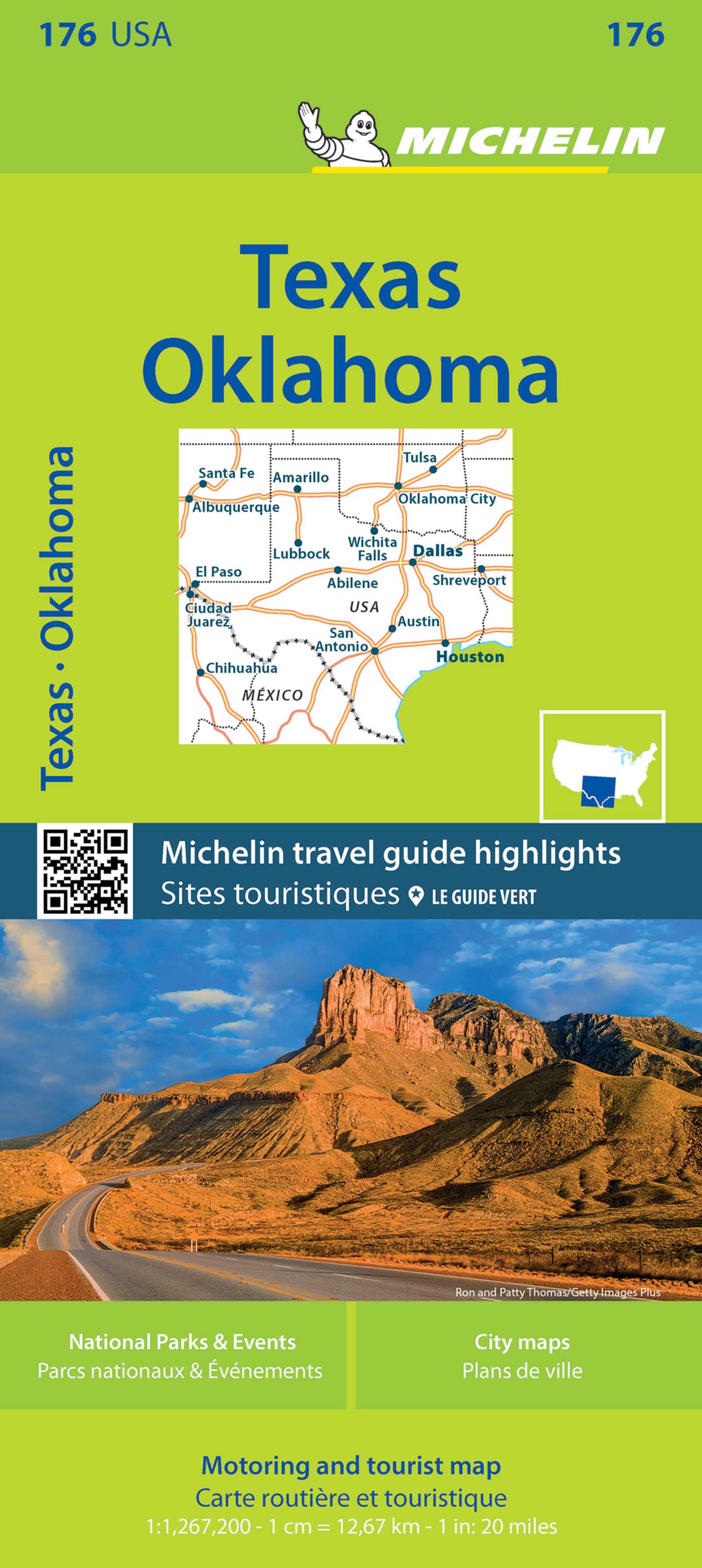 Michelin USA Texas, Oklahoma Map 176