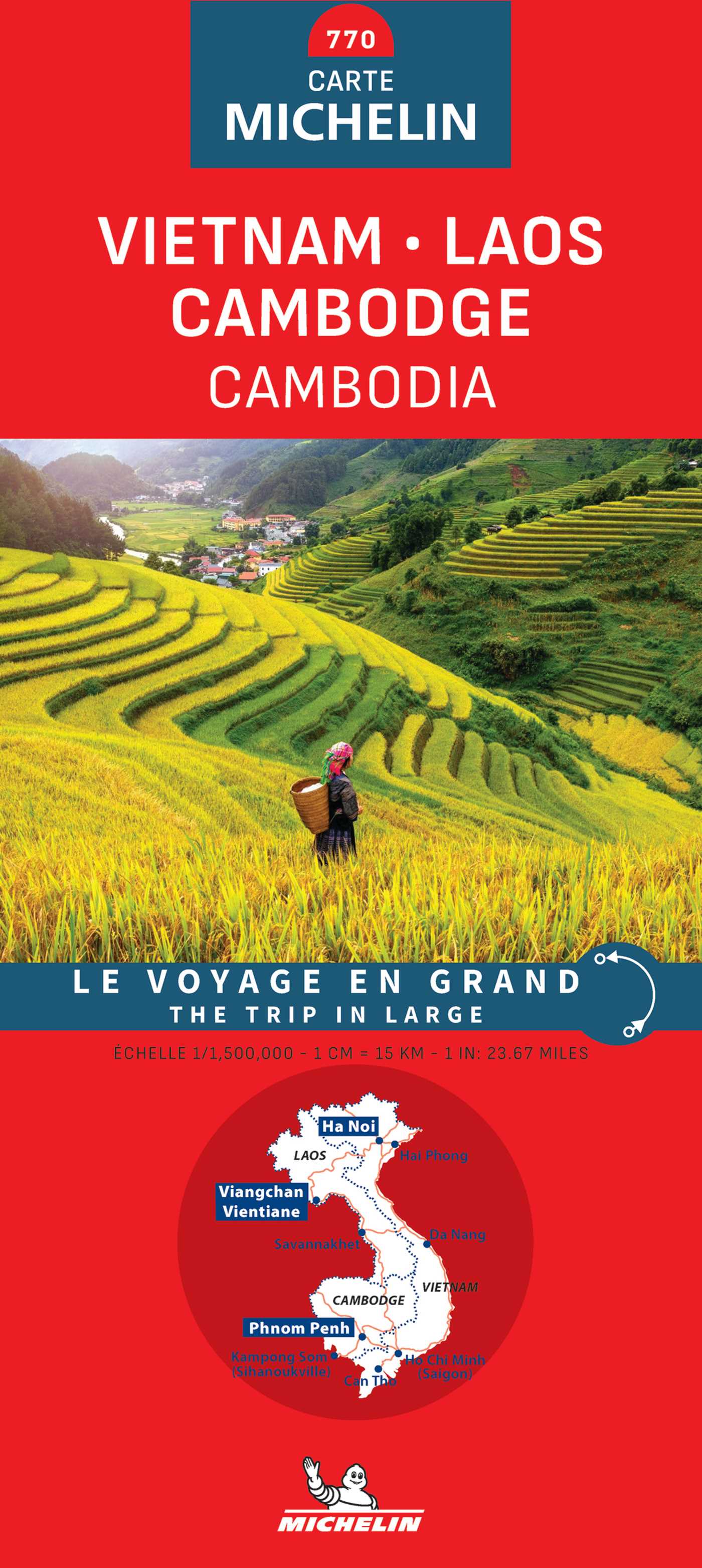 Michelin Vietnam Laos Cambodia Map 770