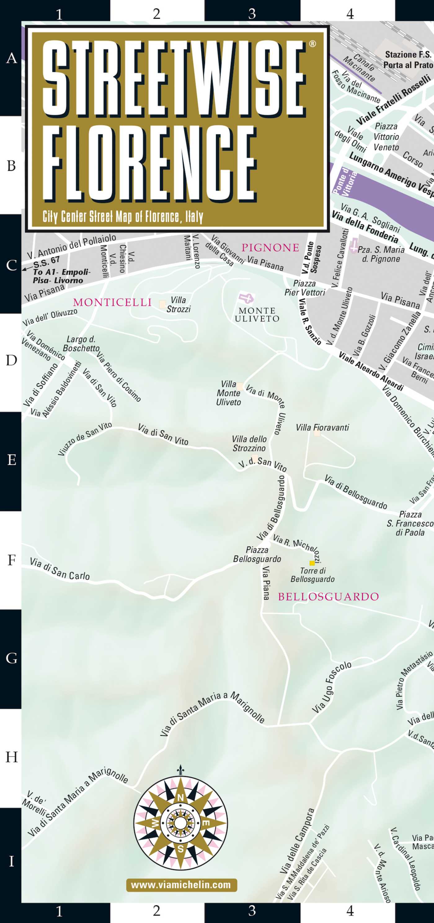 Streetwise Florence Map