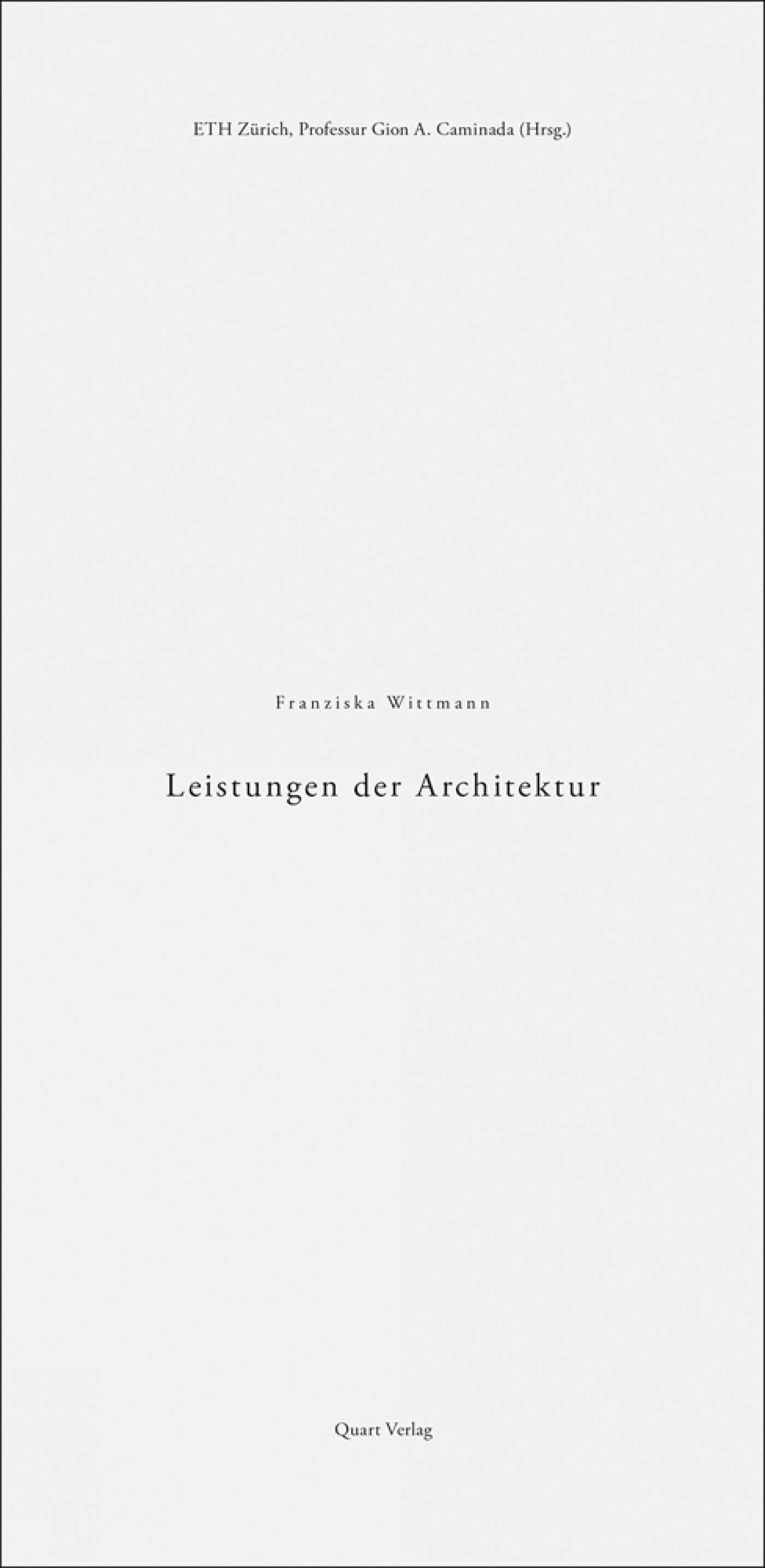 Leistungen der Architektur