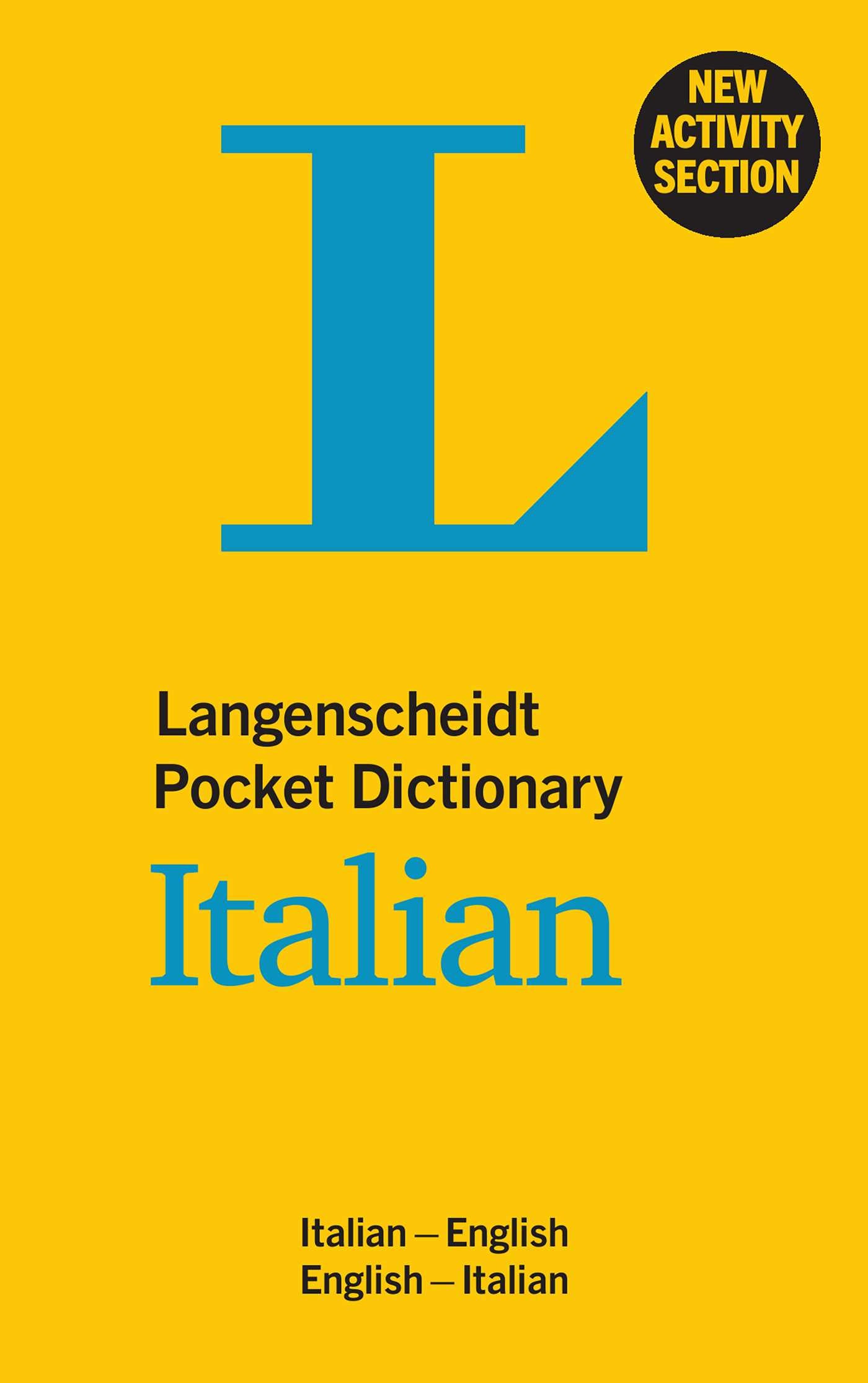 Langenscheidt Pocket Dictionary Italian