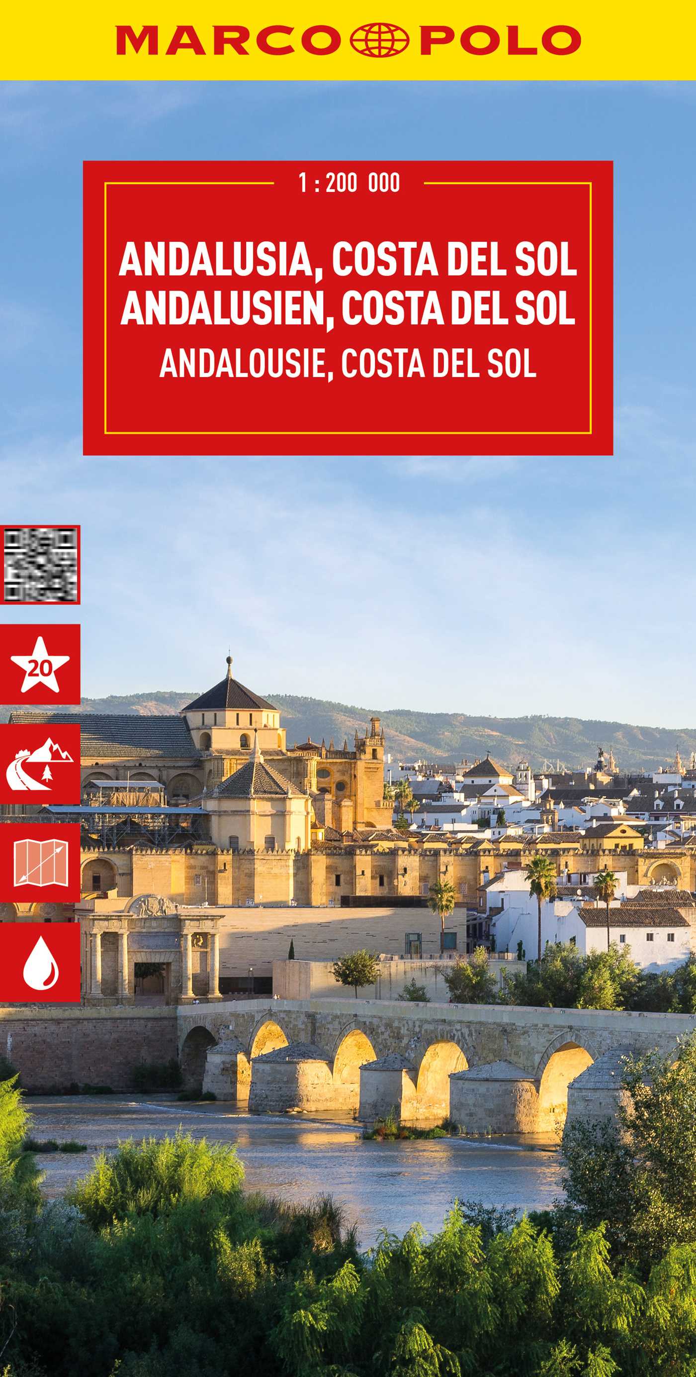 Andalusia, Costa del Sol Marco Polo Map